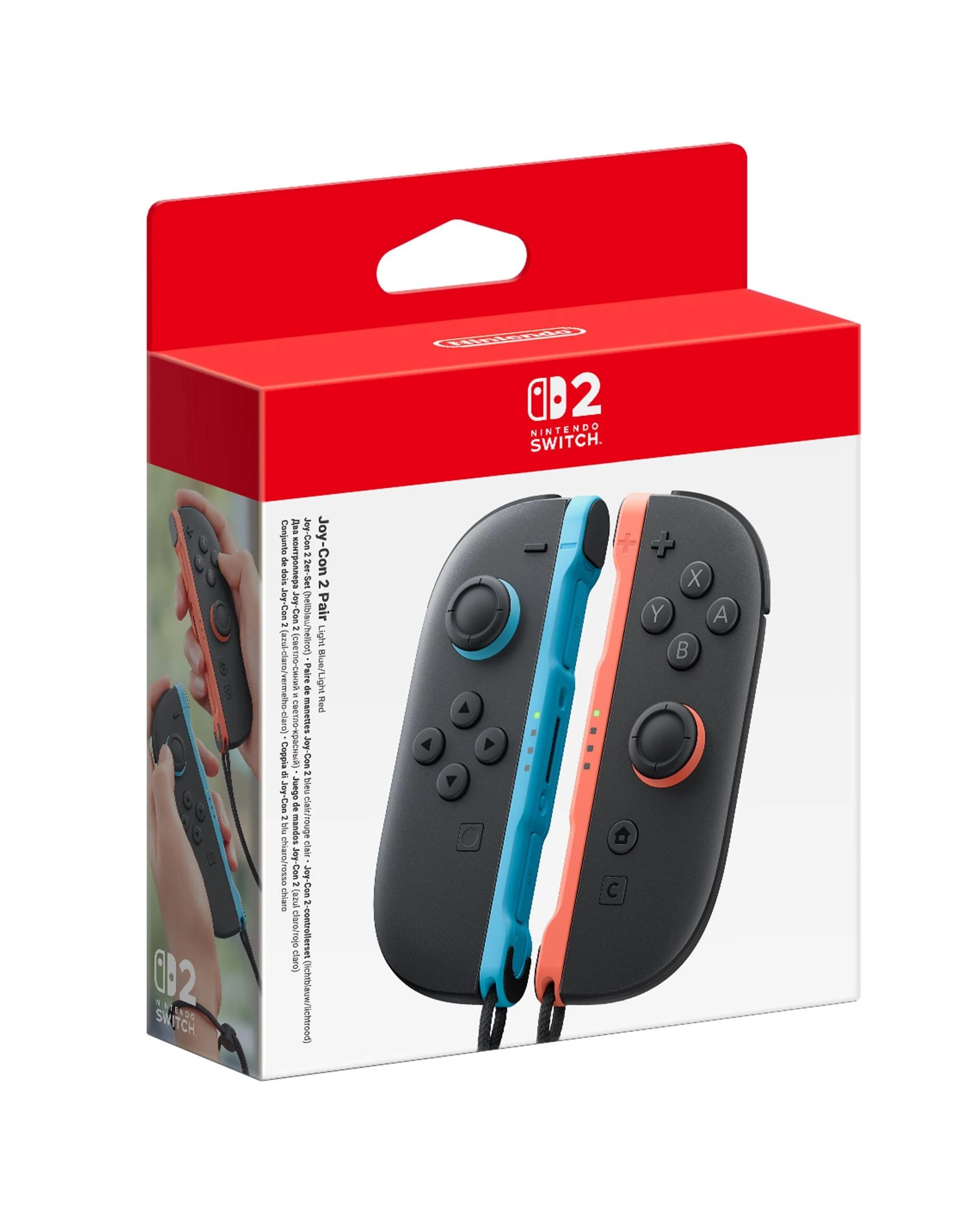 1 Nintendo Switch 2 Joy-Con 2 Pair Light Blue/Light Red, 1 of 5