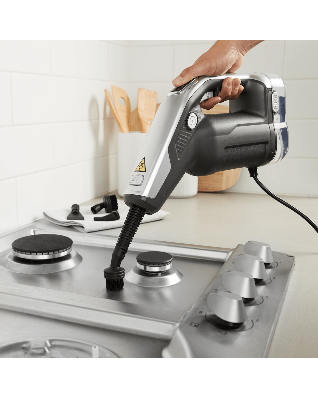 8 2-in-1 Floor & Hand Steamer - Grey and Black, 8 of 10