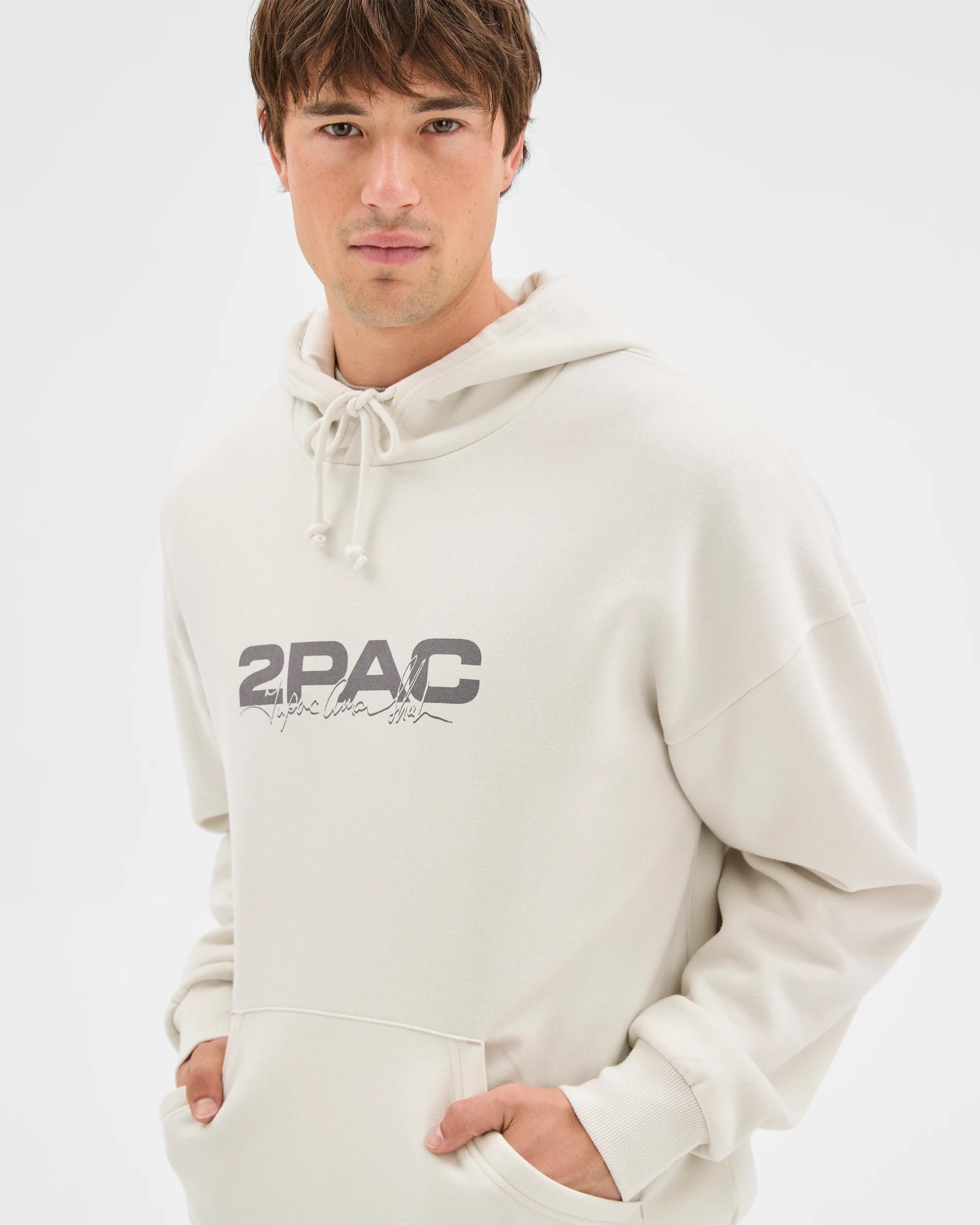 4 Target Man Tupac Heavyweight Graphic Hoodie GREY, 4 of 6