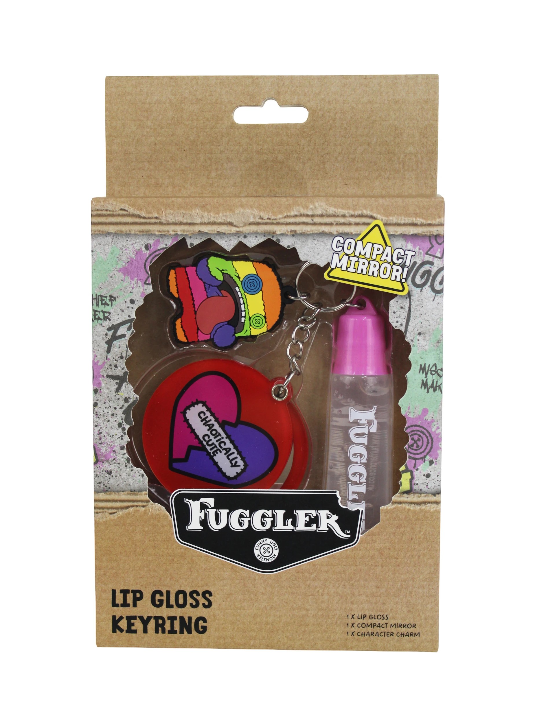 1 Fuggler Lip Gloss with Keychain - Rainbow, 1 of 4