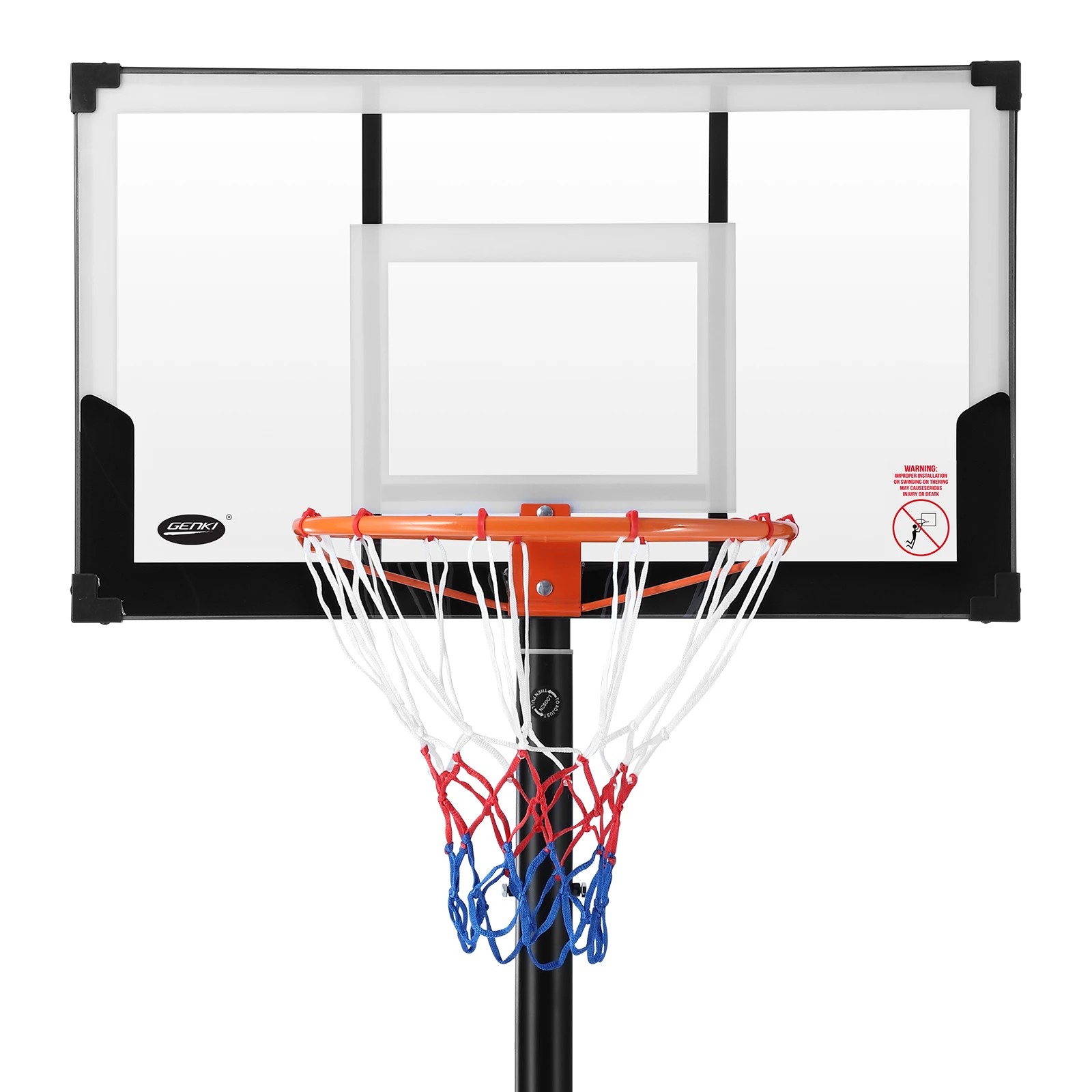 5 Ausway Portable Basketball Hoop System Adjustable Stand 1.1m-3.05m, 5 of 7