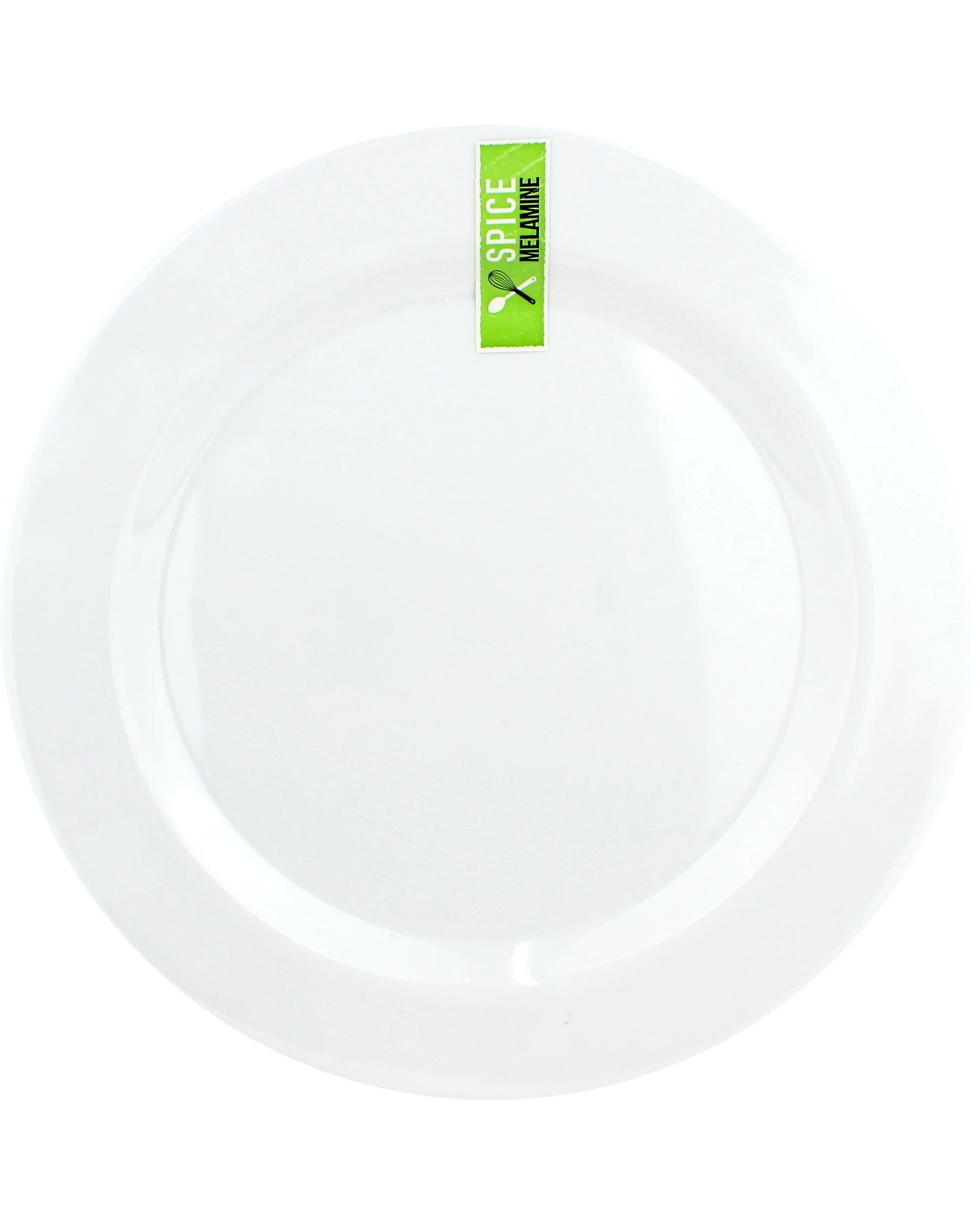 1 Spice Kitchen White Round Melamine Dinner Plate, 1 of 1