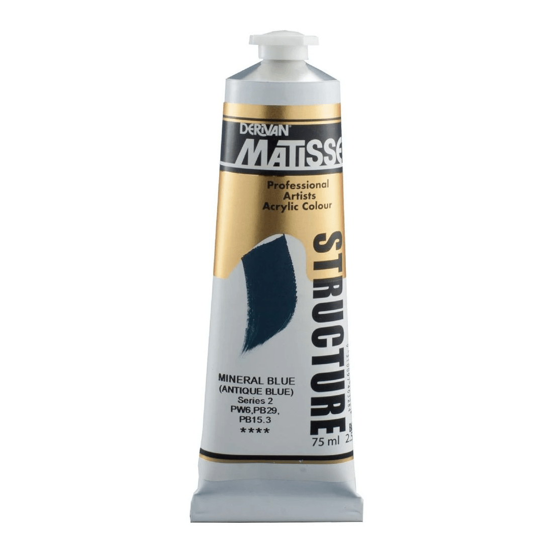 1 Derivan Matisse Structure Paint 75mL Mineral Blue S2, 1 of 2