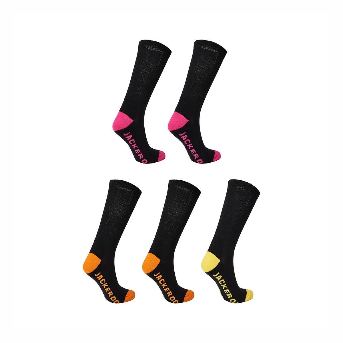 2 5 Pack Crew Jackeroo Industrial Socks BLACK, 2 of 3