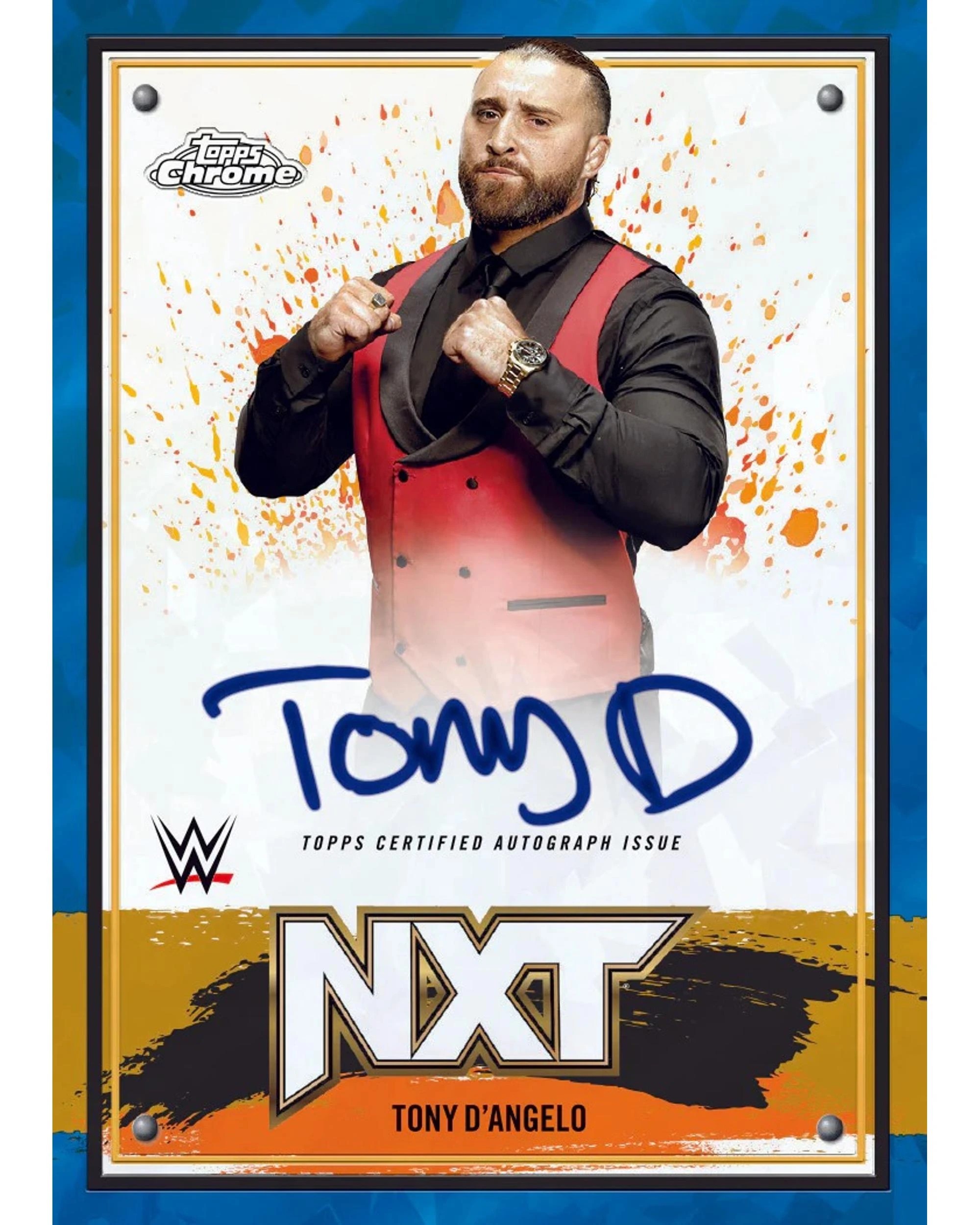 6 Topps 2025 Chrome WWE Wrestling Sapphire Edition Hobby Pack, 6 of 10