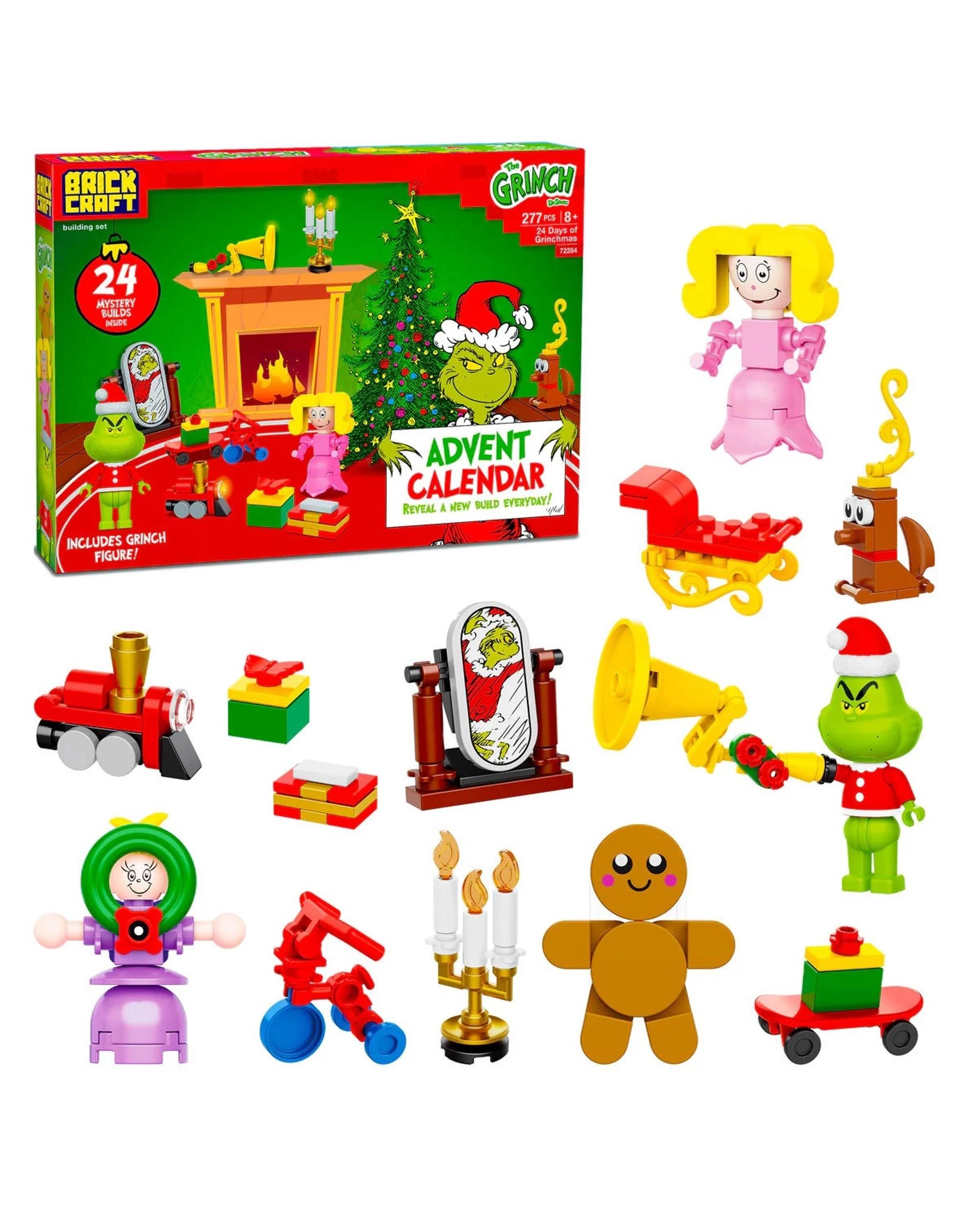 3 Brickcraft Dr Seuss The Grinch 24 Days of Grinchmas Advent Calendar Building Set 277 Pieces, 3 of 7