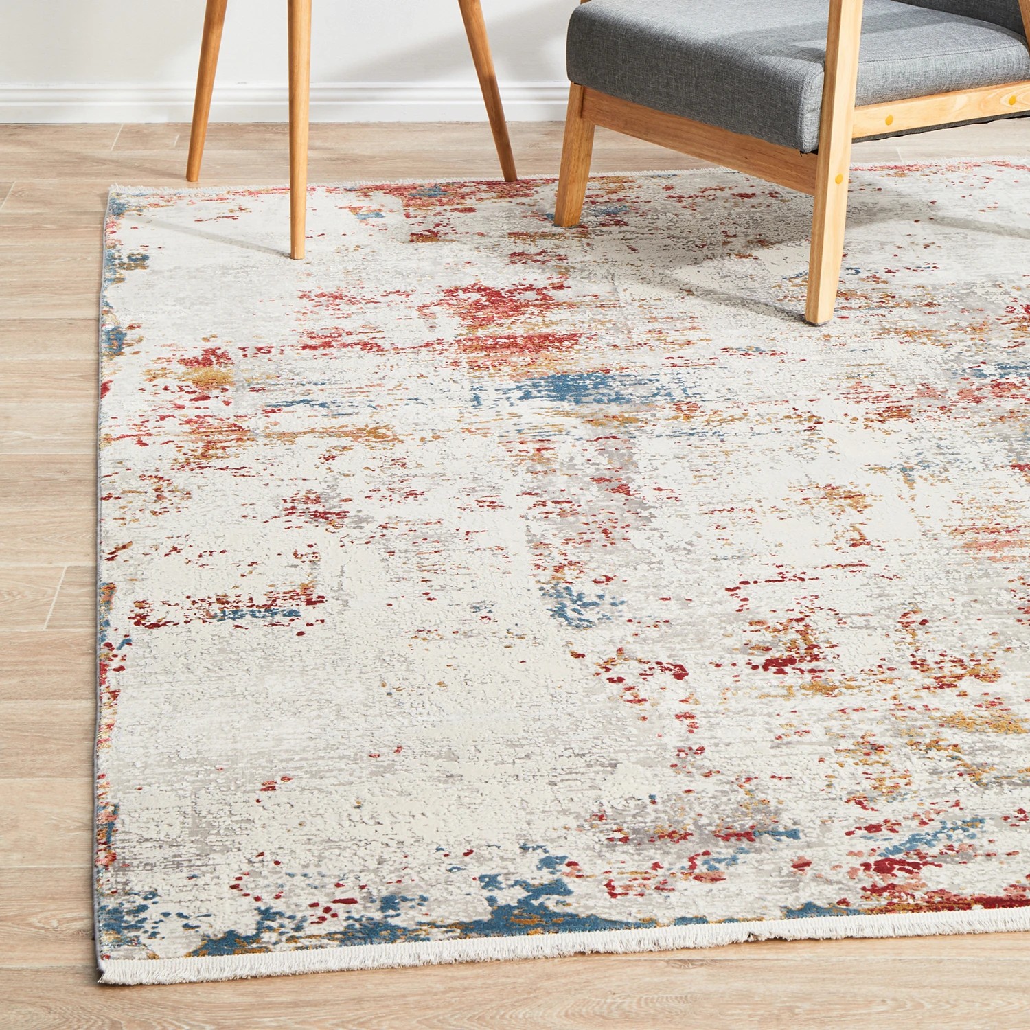 3 Common Ground Rugs Glimmers 106 230x160cm - Medium Bamboo Silk Floor Rug - Multi, 3 of 9
