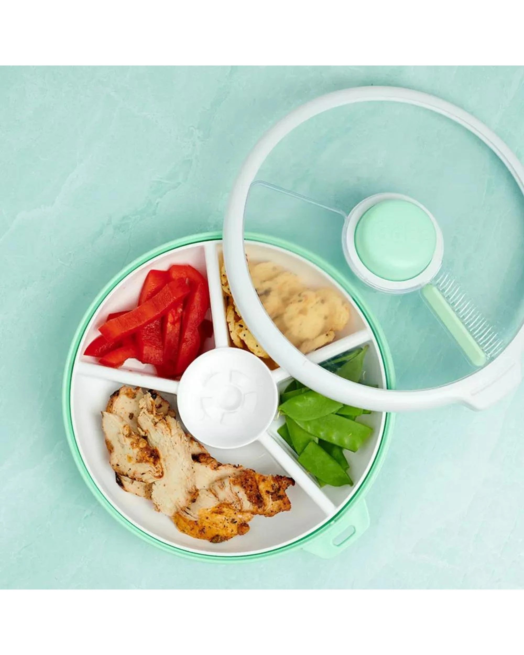 3 GoBe Large Snack Spinner  Green, 3 of 3
