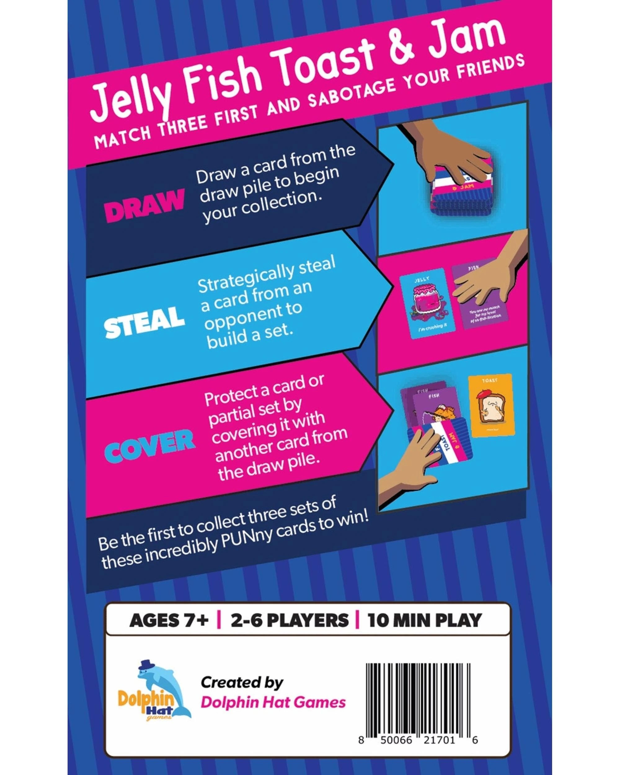 3 Jelly Fish Toast Jam Card Game, 3 of 3