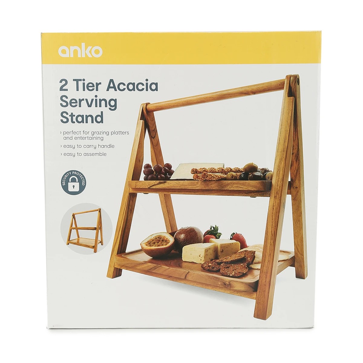 10 2 Tier Acacia Serving Stand, 10 of 10