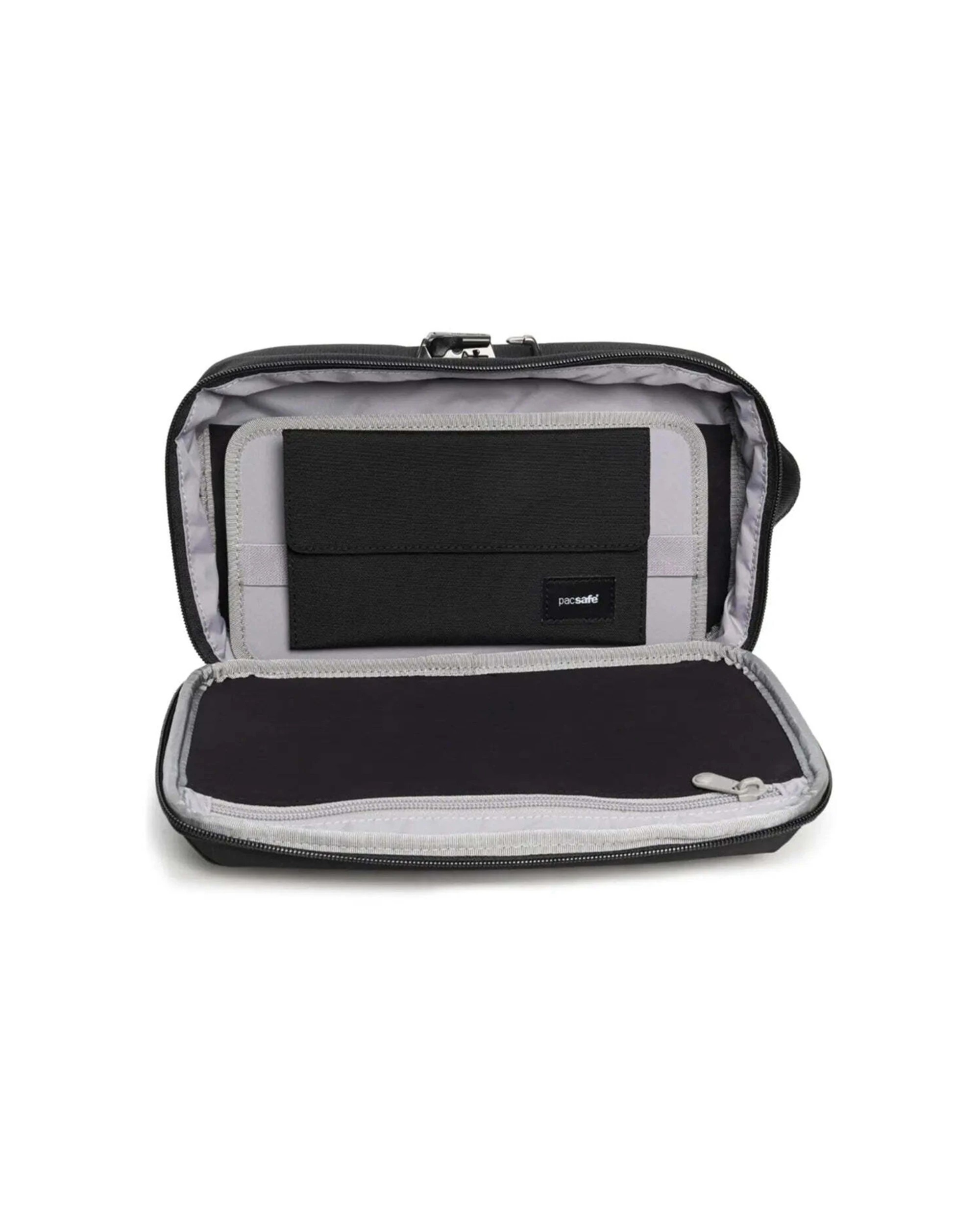5 Pacsafe RFIDsafe RFID Blocking Gadget Pouch Tech Travel Organiser Bag - Black, 5 of 7