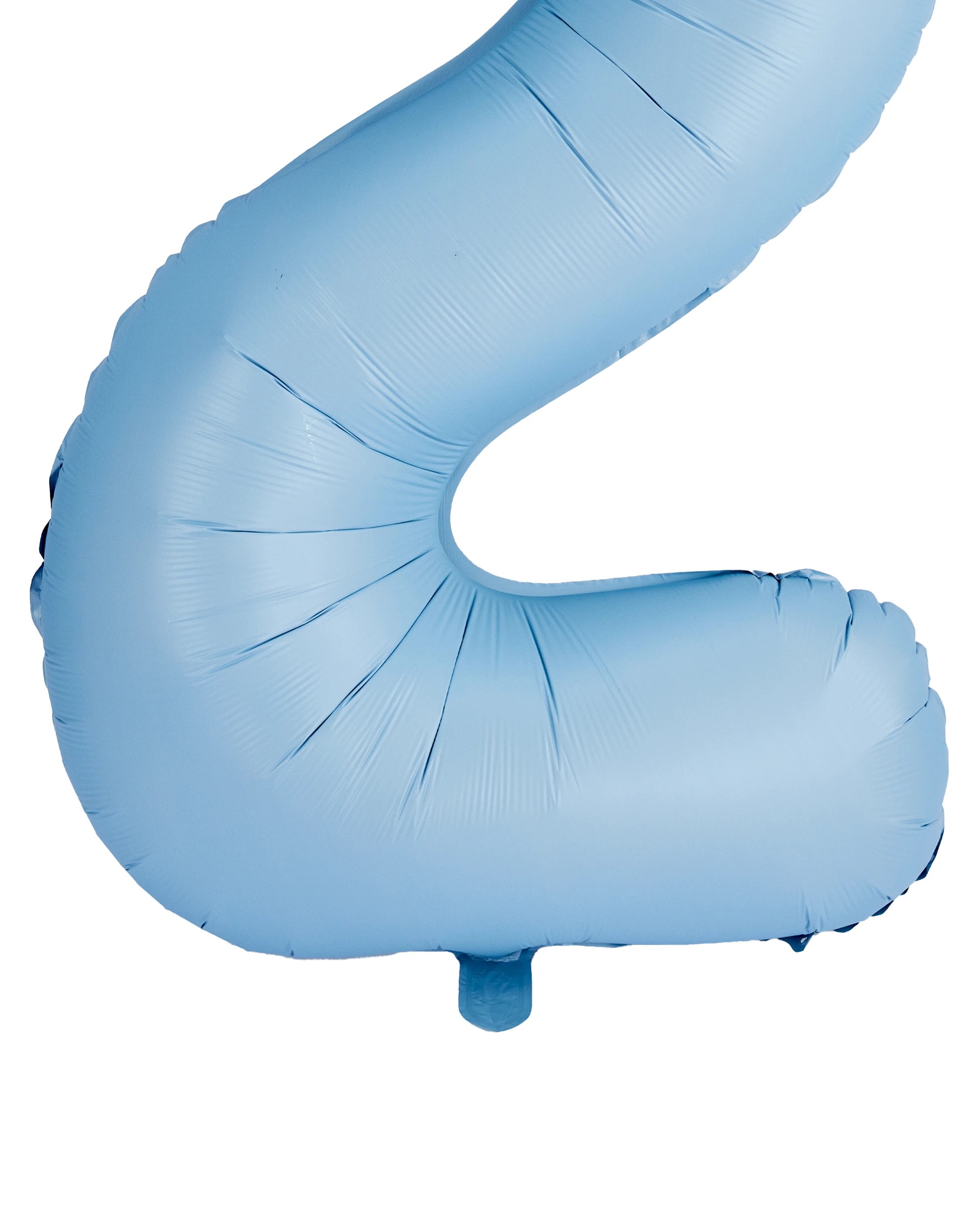 3 Giant Matte Blue Number 2 Foil Balloon, 3 of 5