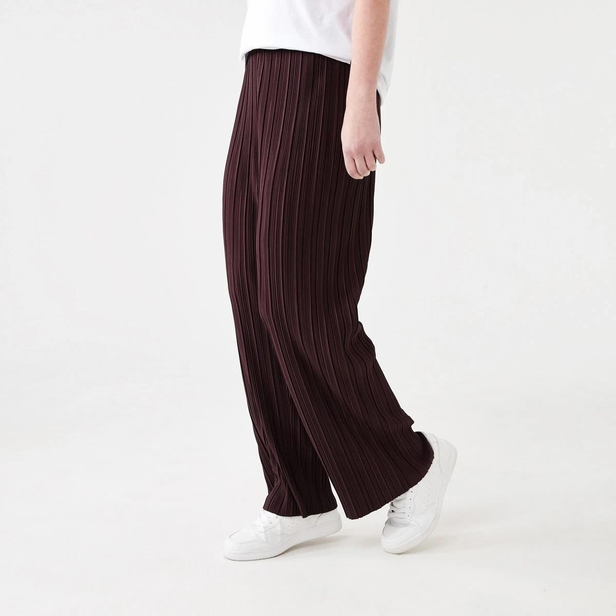2 Plisse Pants WARM MULBERRY, 2 of 4