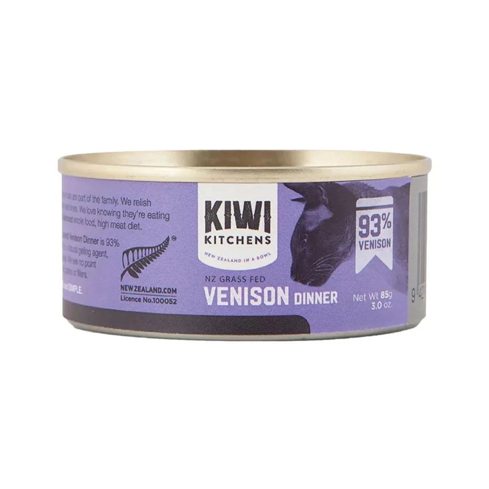 1 Kiwi Kitchens Canned Cat Food Venison Dinner 85 Gms 18 Pack, 1 of 1