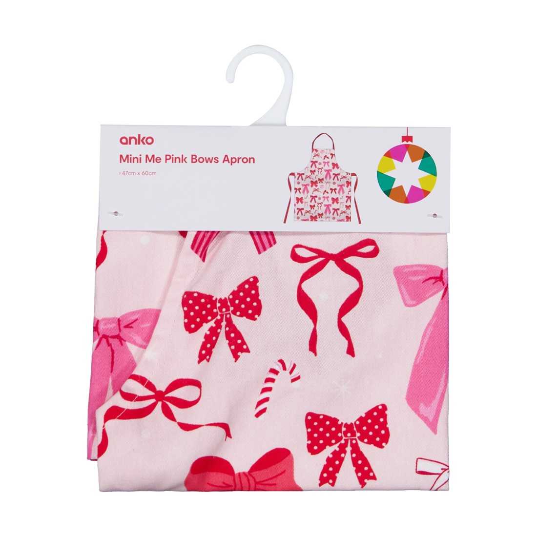 4 Mini Me Pink Bows Apron, 4 of 4