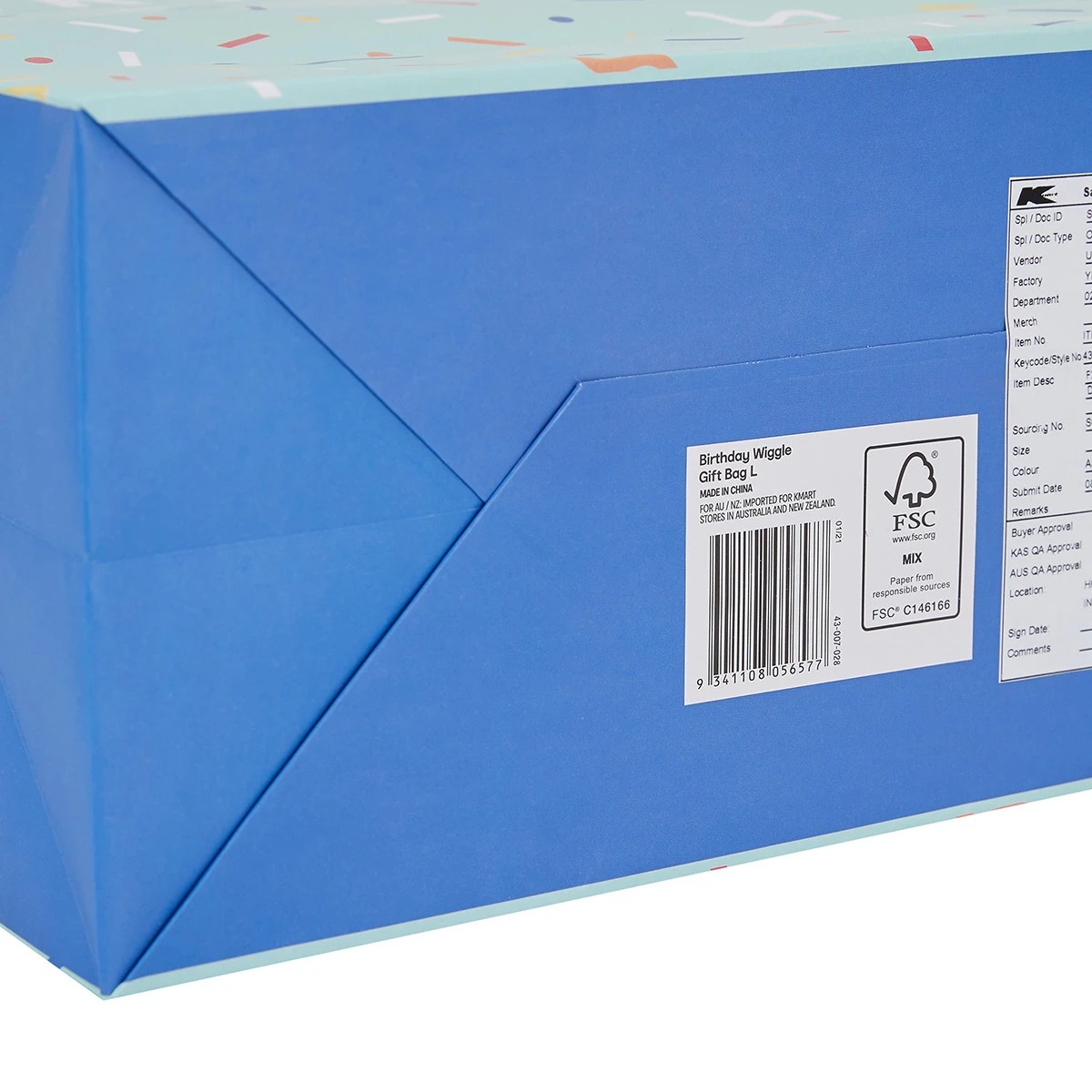 5 Birthday Wiggle Gift Bag - Large, 5 of 8