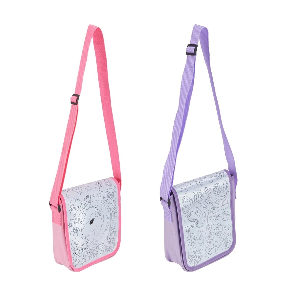 3 Colour Your Own Messenger Bag Colouring Set - Assorted, 3 of 6