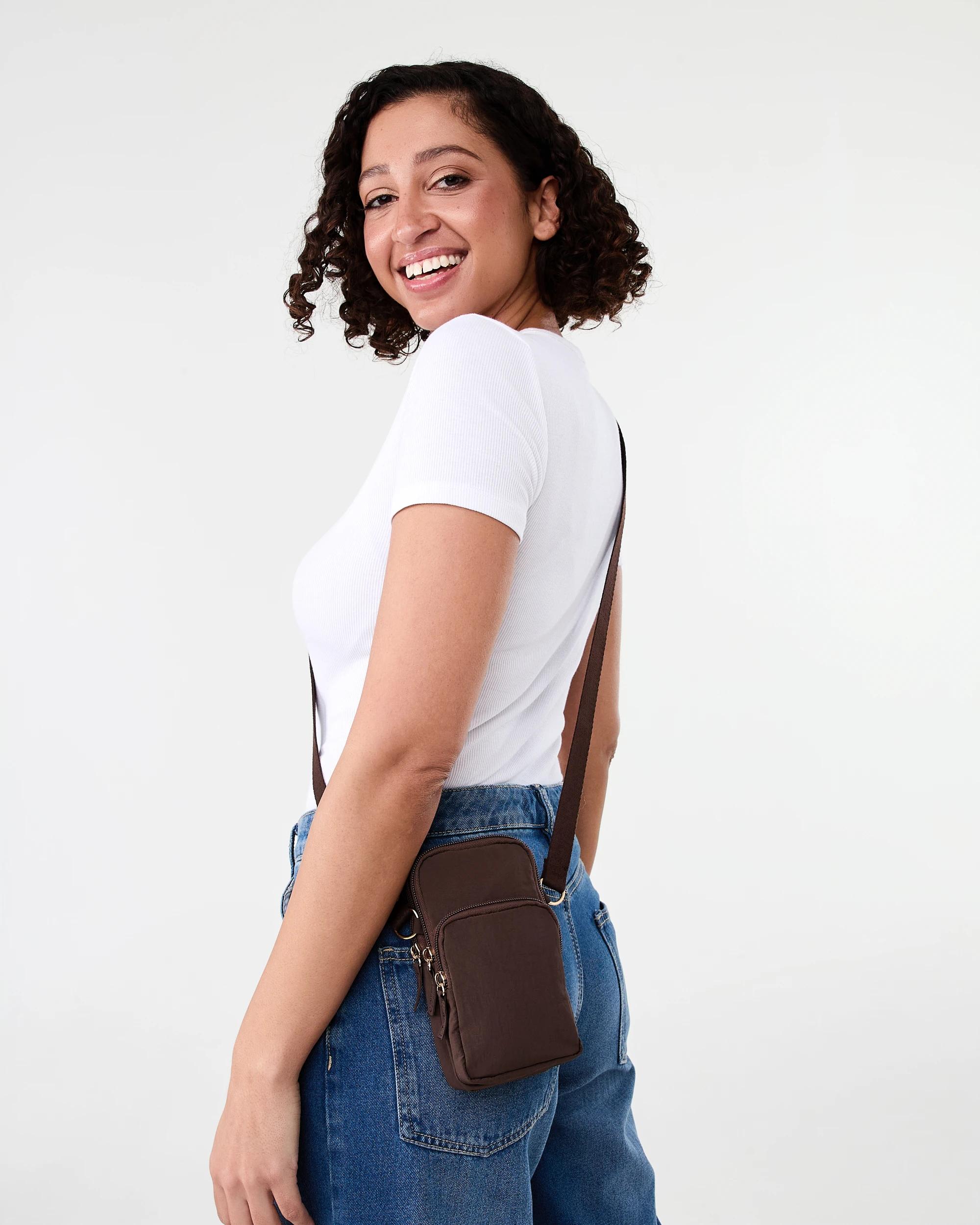 6 Urban Phone Bag Deep Choc, 6 of 6