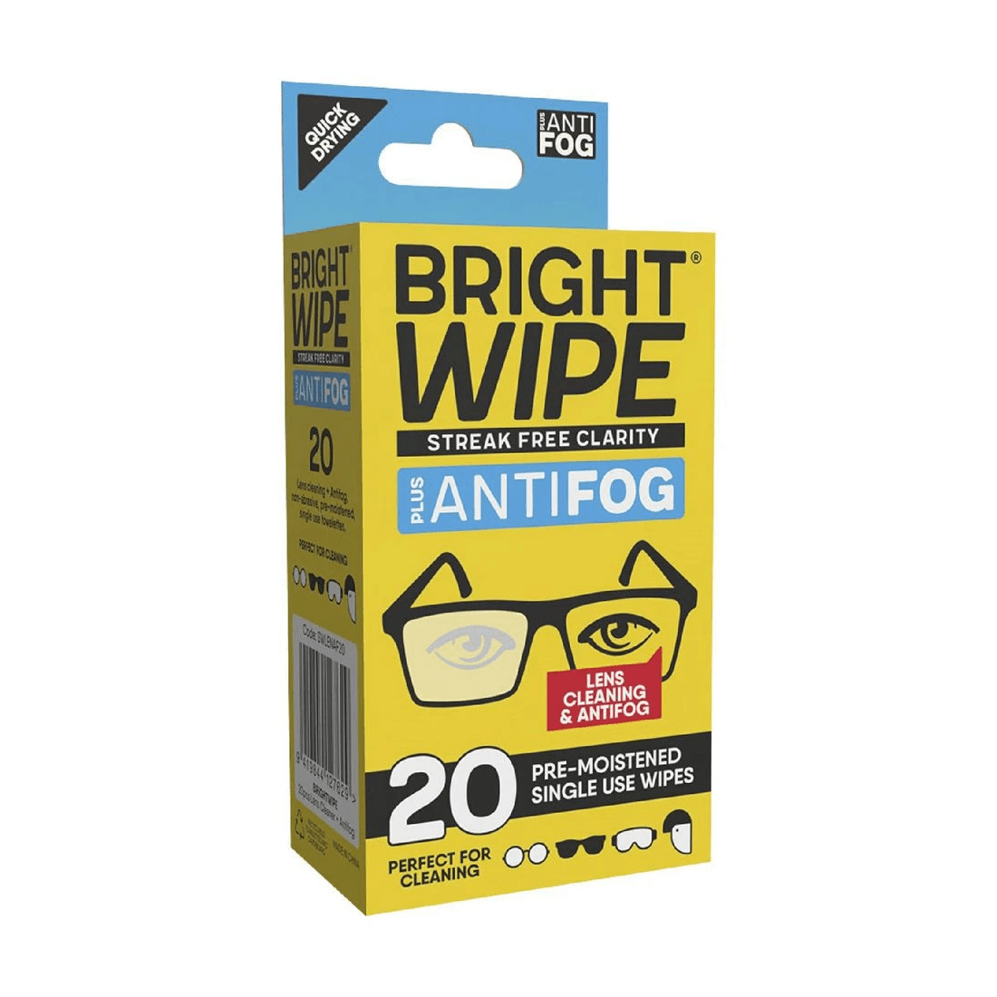 4 Brightwipe Anti-Fog Lens Cleaning Wipes 20 Pack, 4 of 4