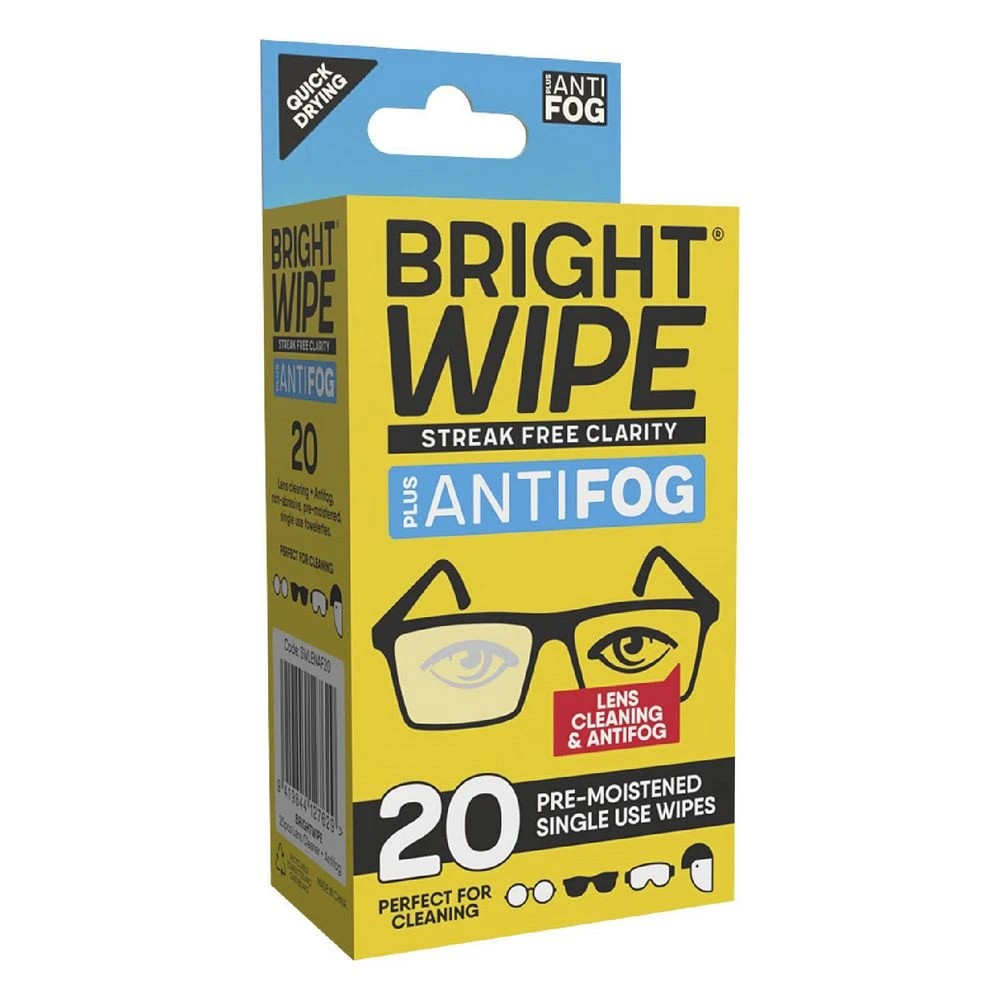 4 Brightwipe Anti-Fog Lens Cleaning Wipes 20 Pack, 4 of 4