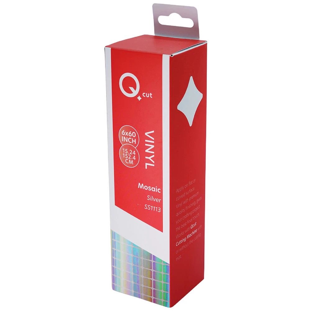 1 Qcut Specialty Vinyl Silver Mosaic, 1 of 3