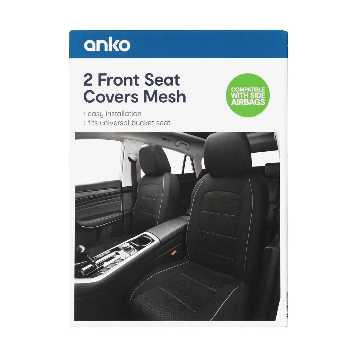 7 2 Front Seat Covers Mesh, 7 of 7
