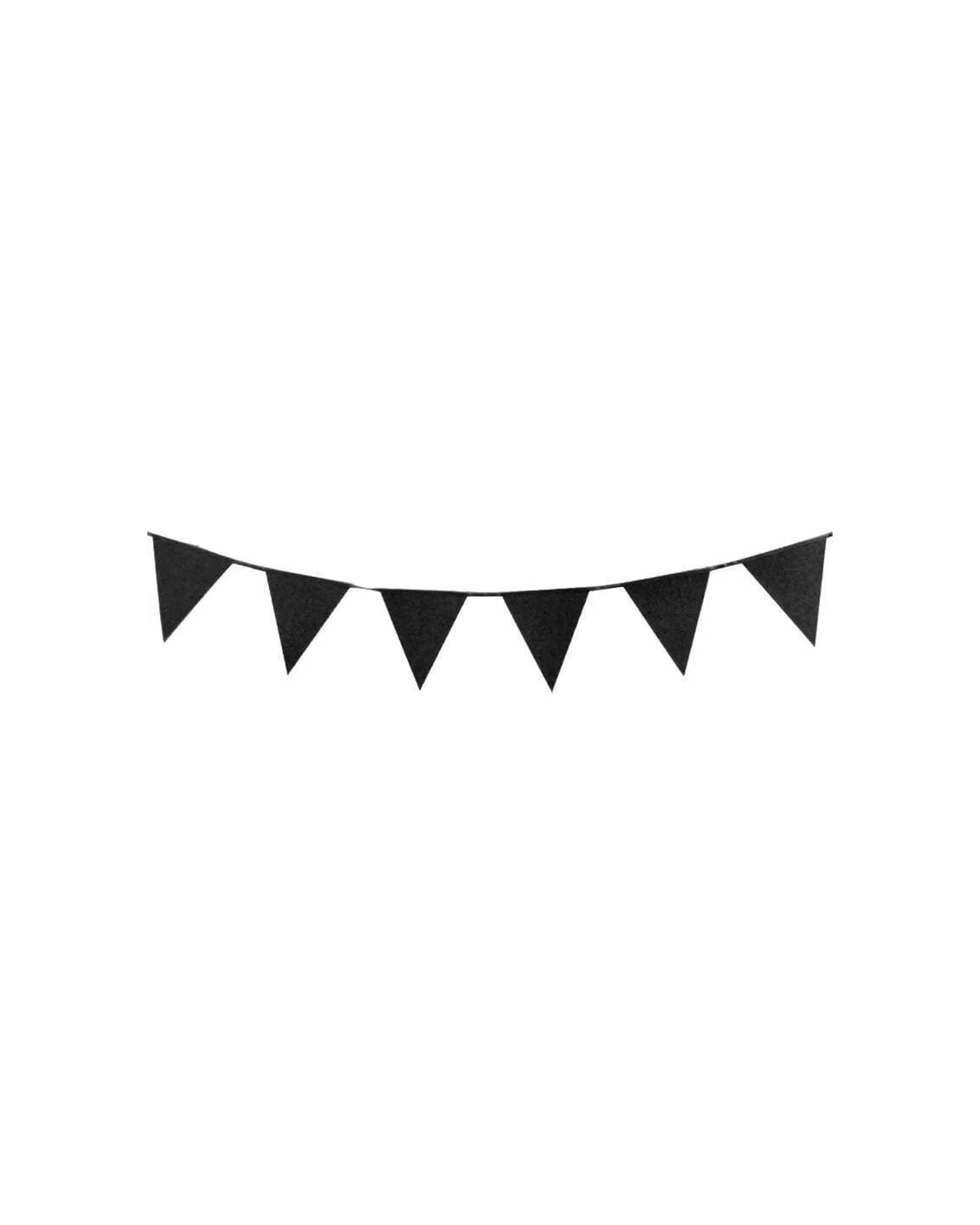 1 Party Maker Glitter Bunting Decoration Accessory - Black, 1 of 1