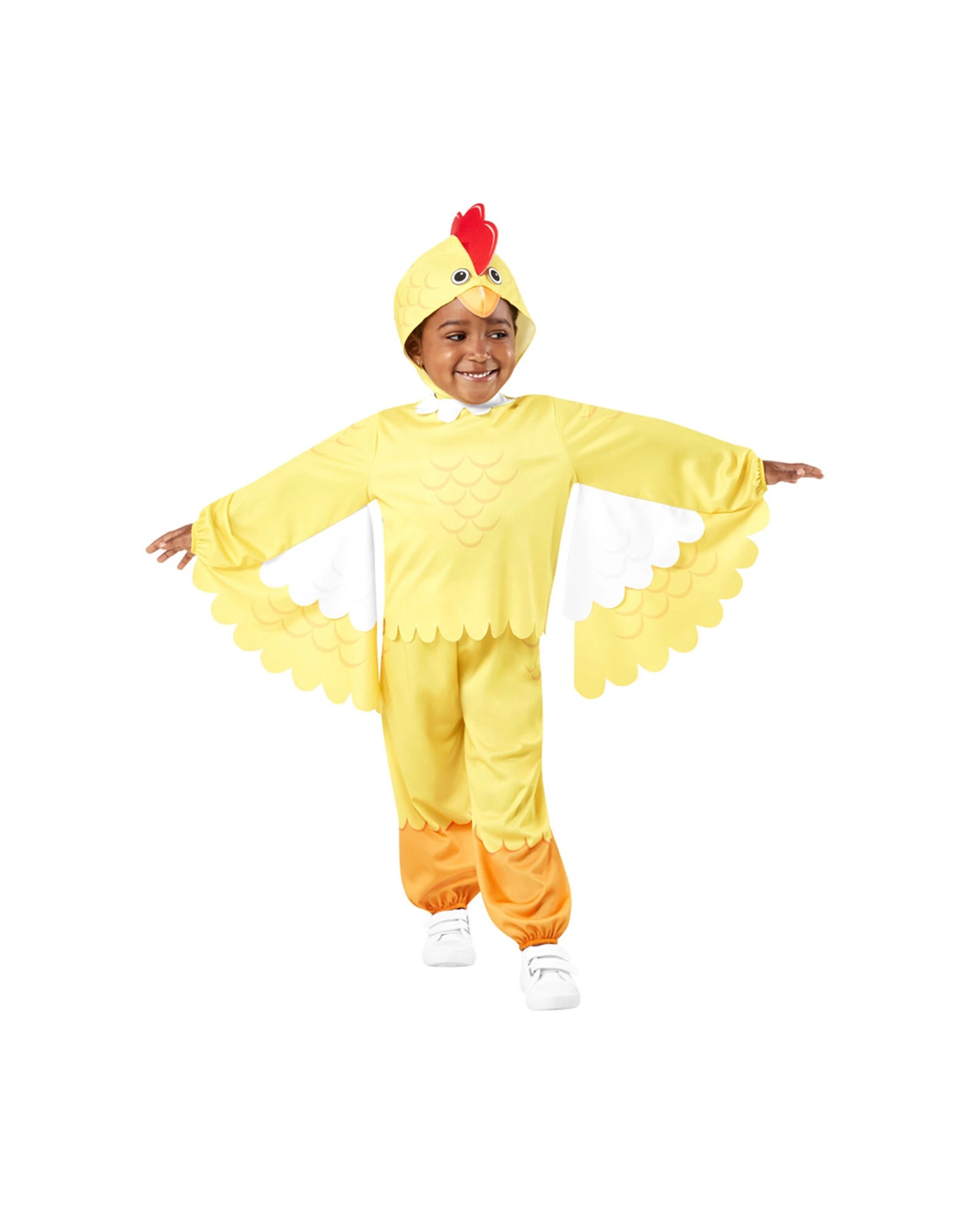 1 Rubies Chicken Costume Dress Up Party Toddler Outfit With Headpiece And Wings
 - Yellow, 1 of 5