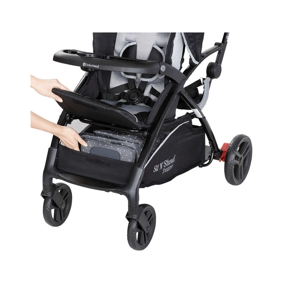 8 Baby Trend Sit N Stand Shopper Stroller Moondust
 - Grey, 8 of 9