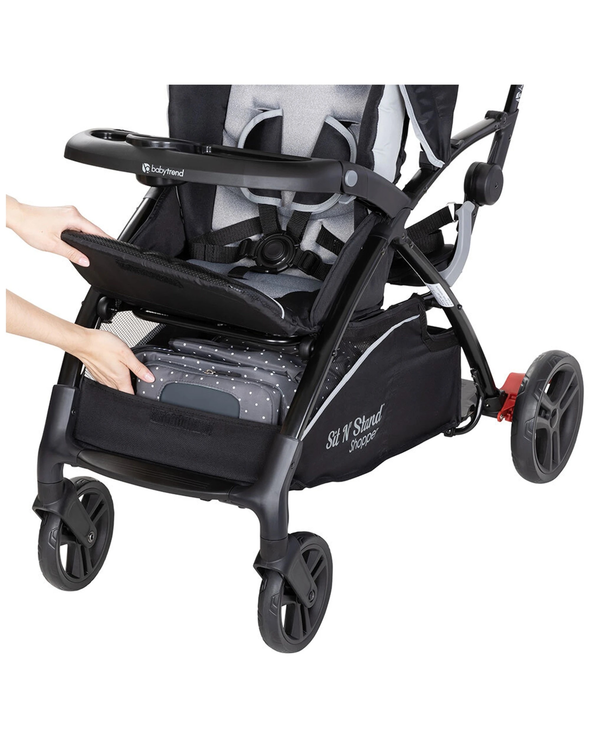 8 Baby Trend Sit N Stand Shopper Stroller Moondust
 - Grey, 8 of 9