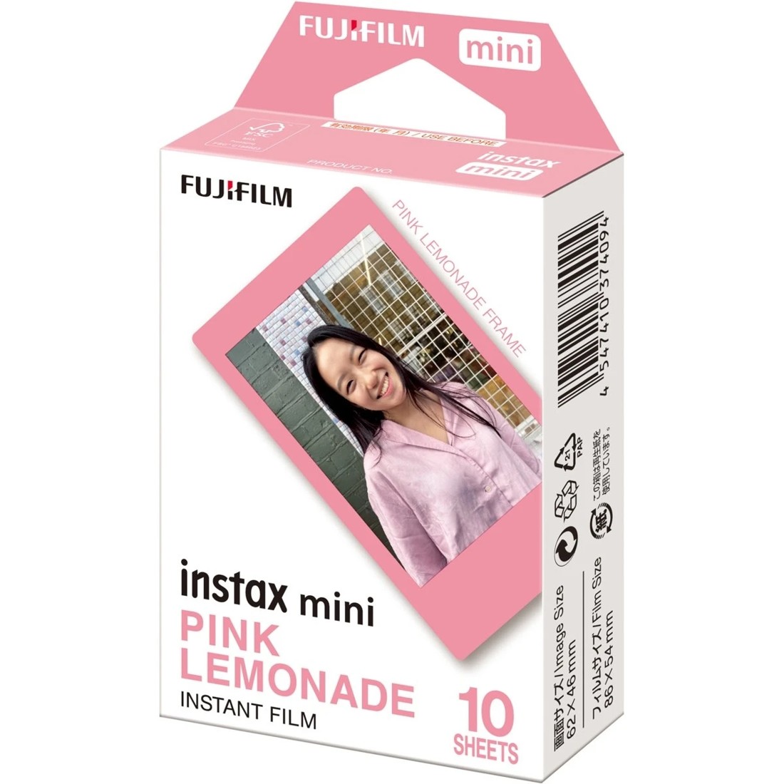 1 10 Pack Instax Mini Pink Lemonade Film, 1 of 2