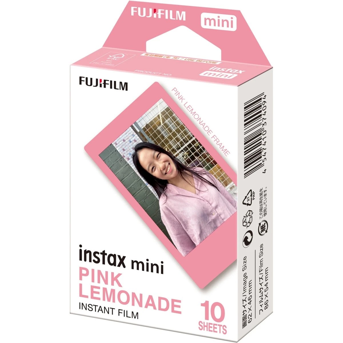 1 10 Pack Instax Mini Pink Lemonade Film, 1 of 2
