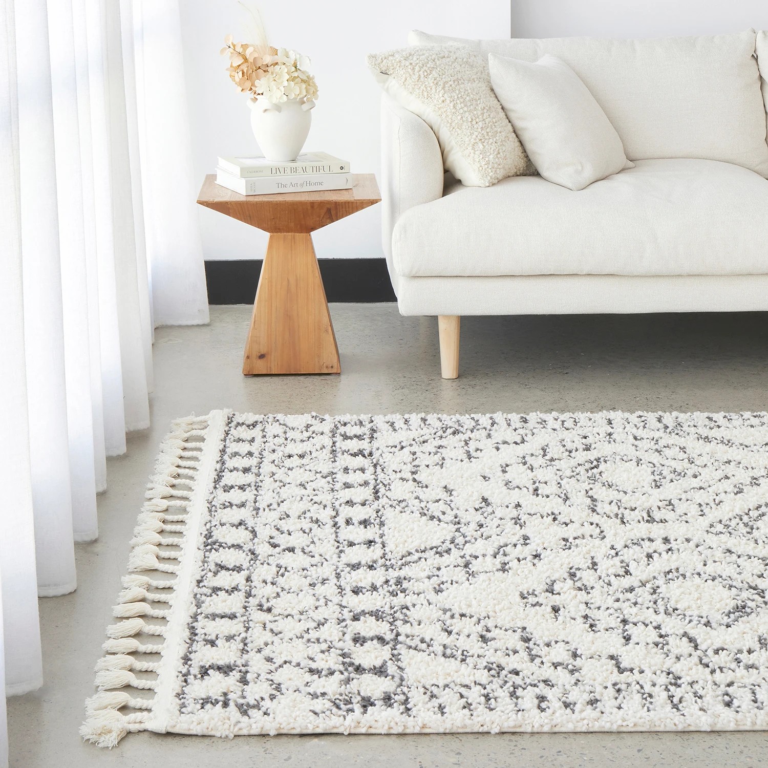 3 Common Ground Rugs Tangier Fez 380x280cm - Extra Large Power Loomed Pet Friendly Floor Rug - Natural, 3 of 9