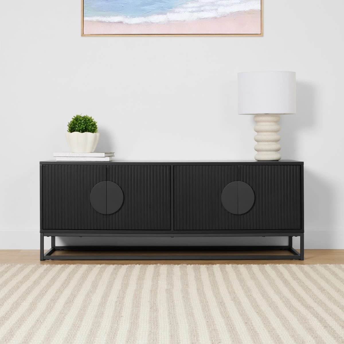 1 Stevie Entertainment Unit - Black, 1 of 10