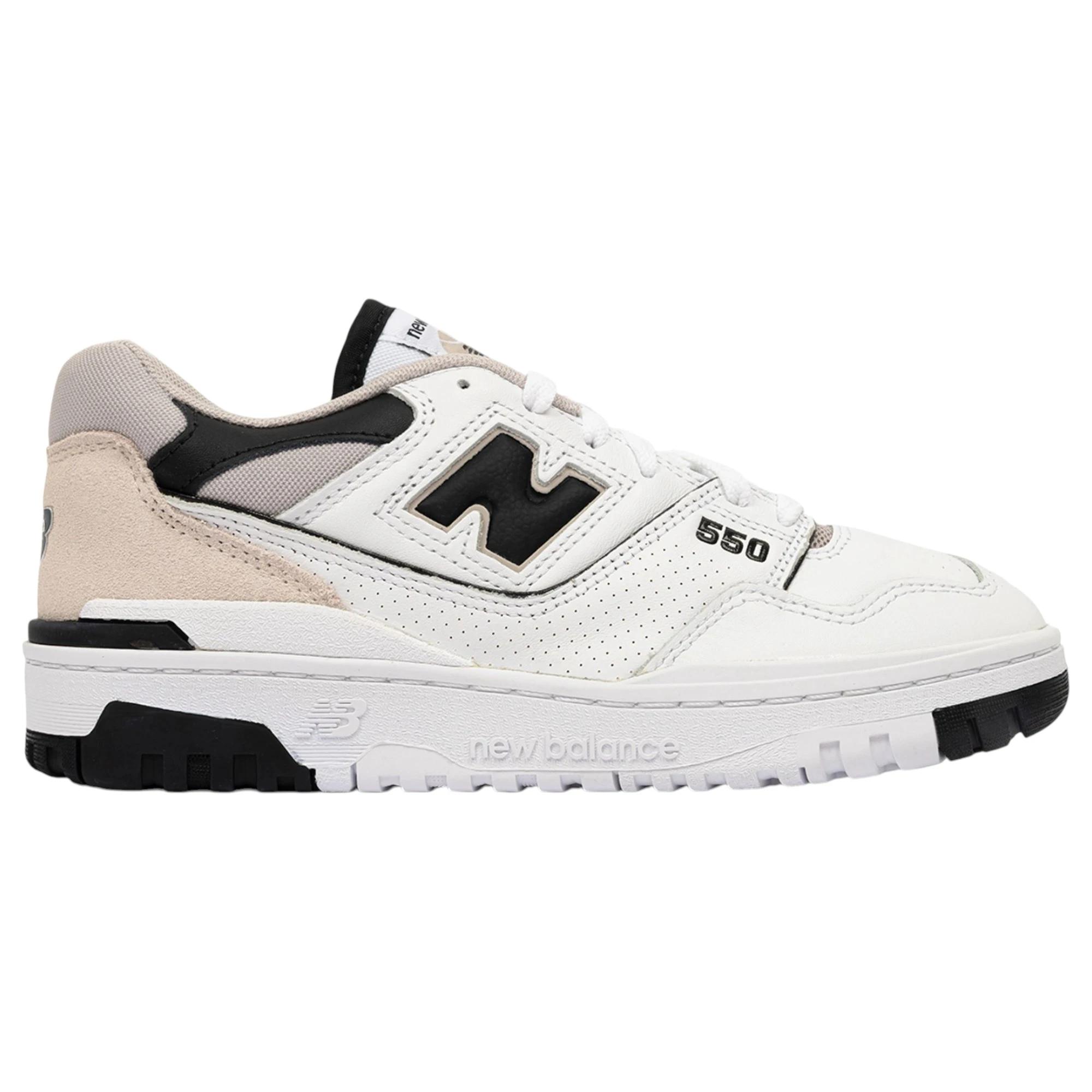 2 New Balance Mens 550 White/ Black Athletic Shoes WHITE/BLACK, 2 of 4