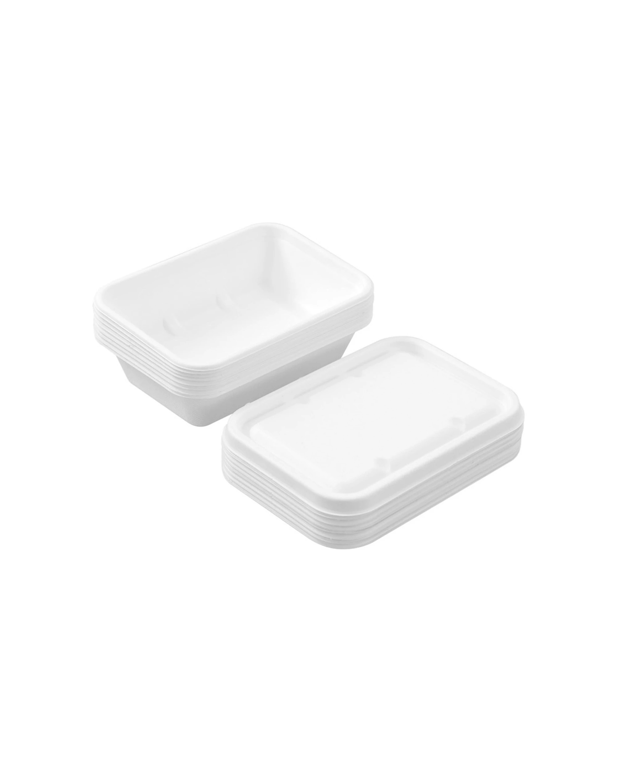 6 Lemon & Lime 12x 8pc Eco Sugarcane Food Container Set 500Ml Biodegradable Set - Multi, 6 of 6