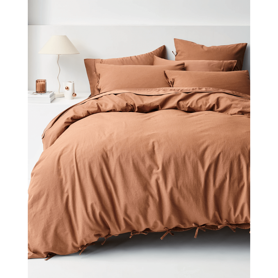 1 Target Laynie Linen/cotton Quilt Cover Set
 - King Bed
 - Brown, 1 of 8