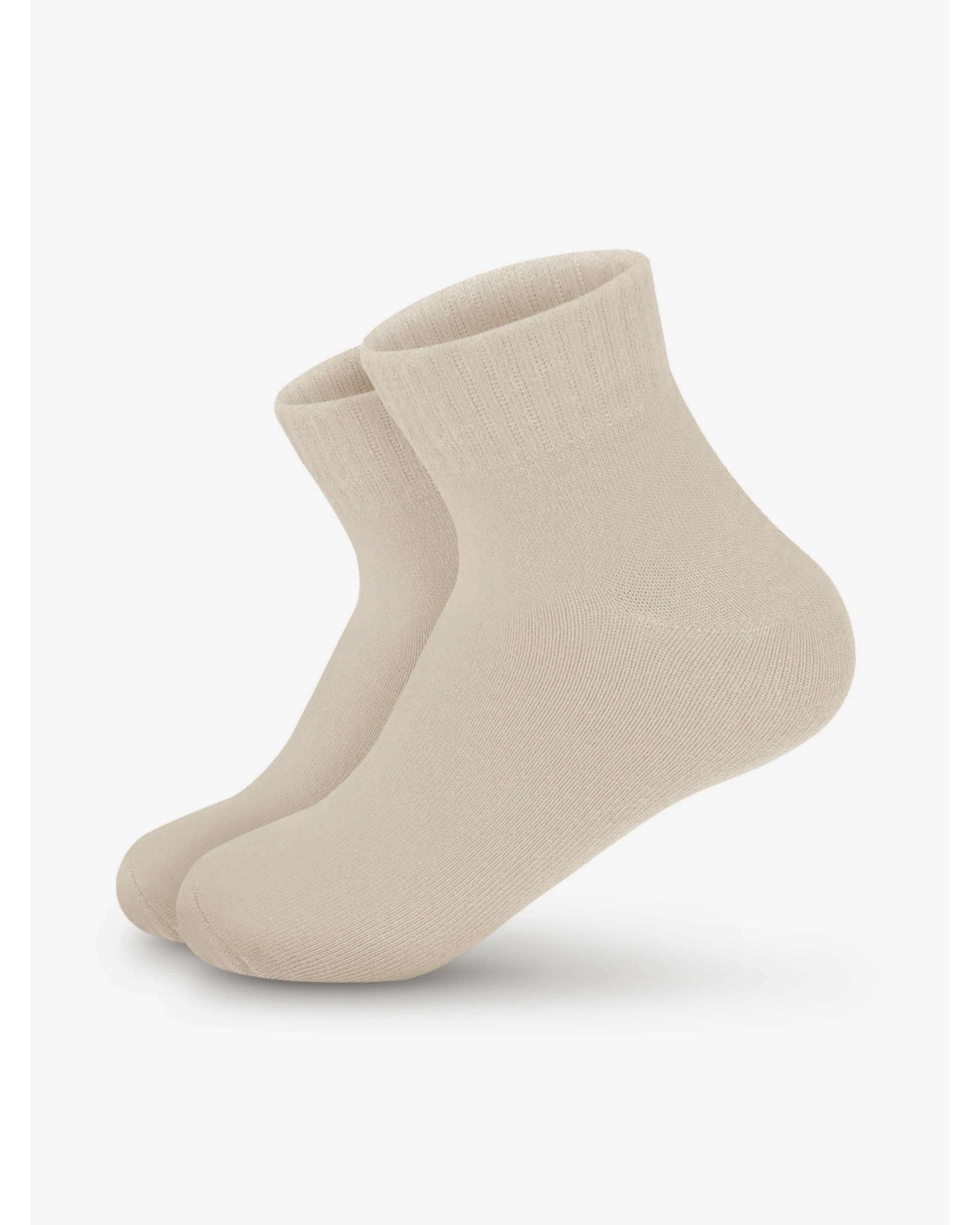 5 Advwin Medium Unisex Beige Casual Comfy Ankle Socks BEIGE, 5 of 5