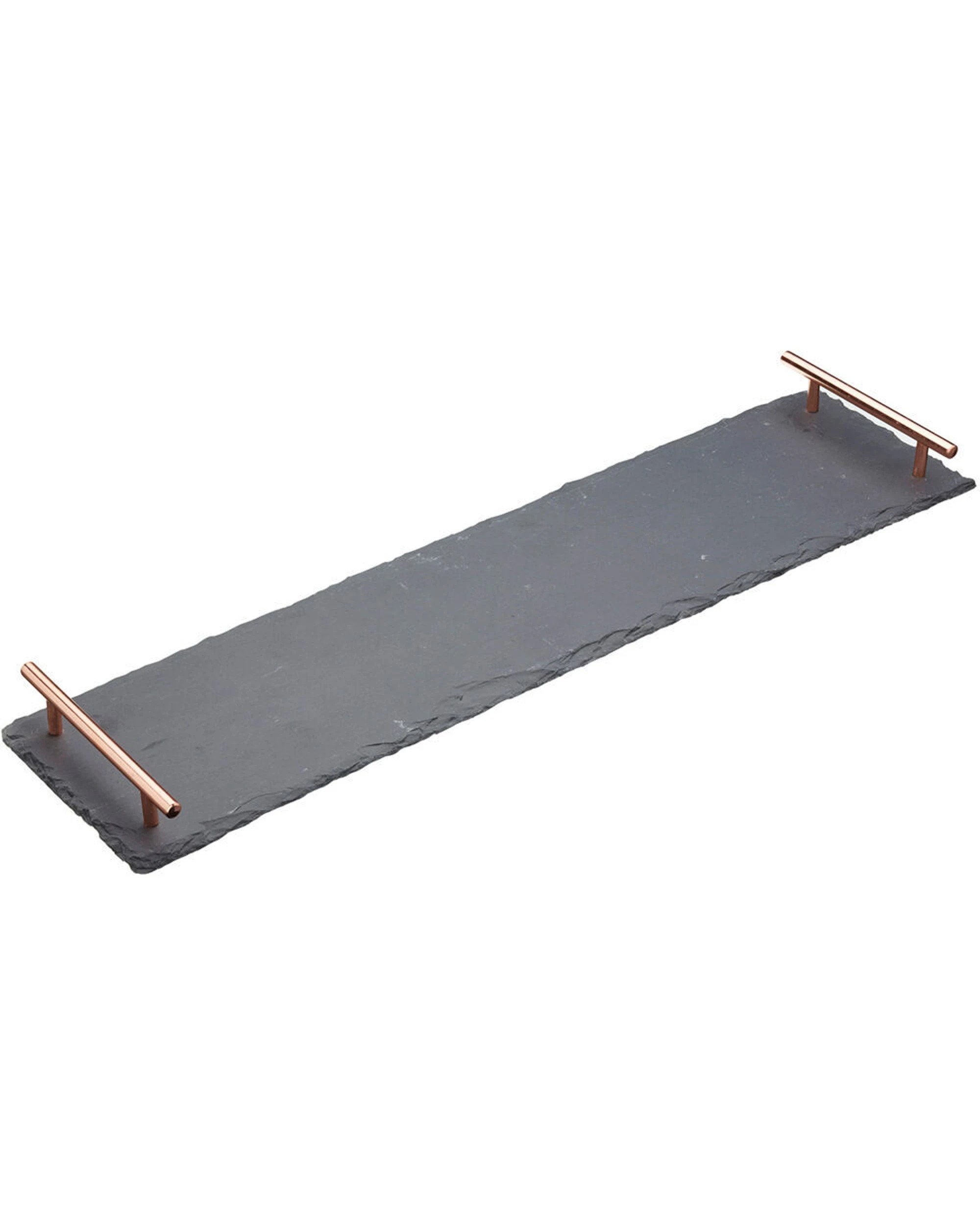 2 Artesa 2PK Rustic Slate Rectangular Serving Platter With Handles - Multi, 2 of 4