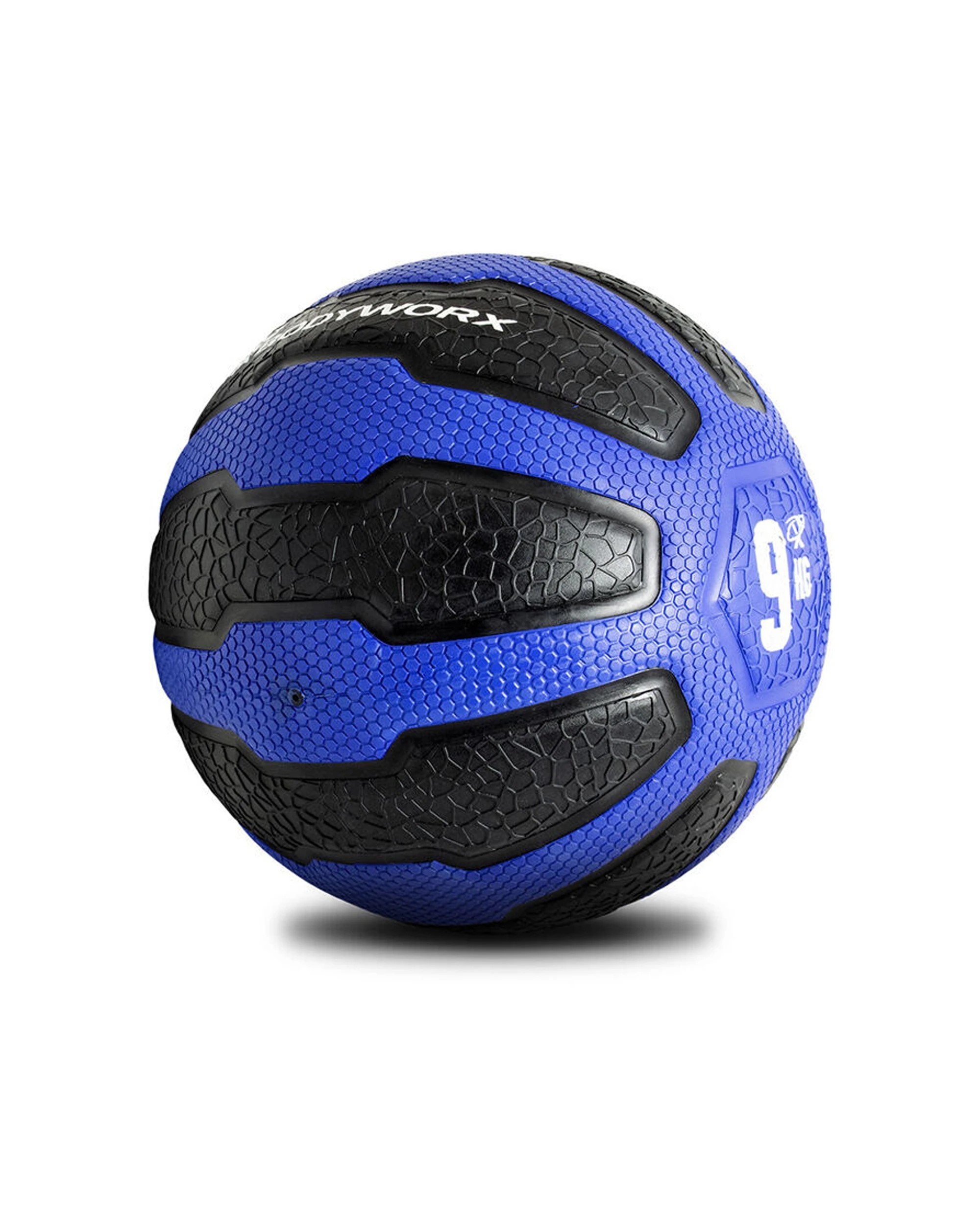 2 Bodyworx Medicine Ball 9kg Rubber Core Strength And Balance Training Home Gym - Black, 2 of 2