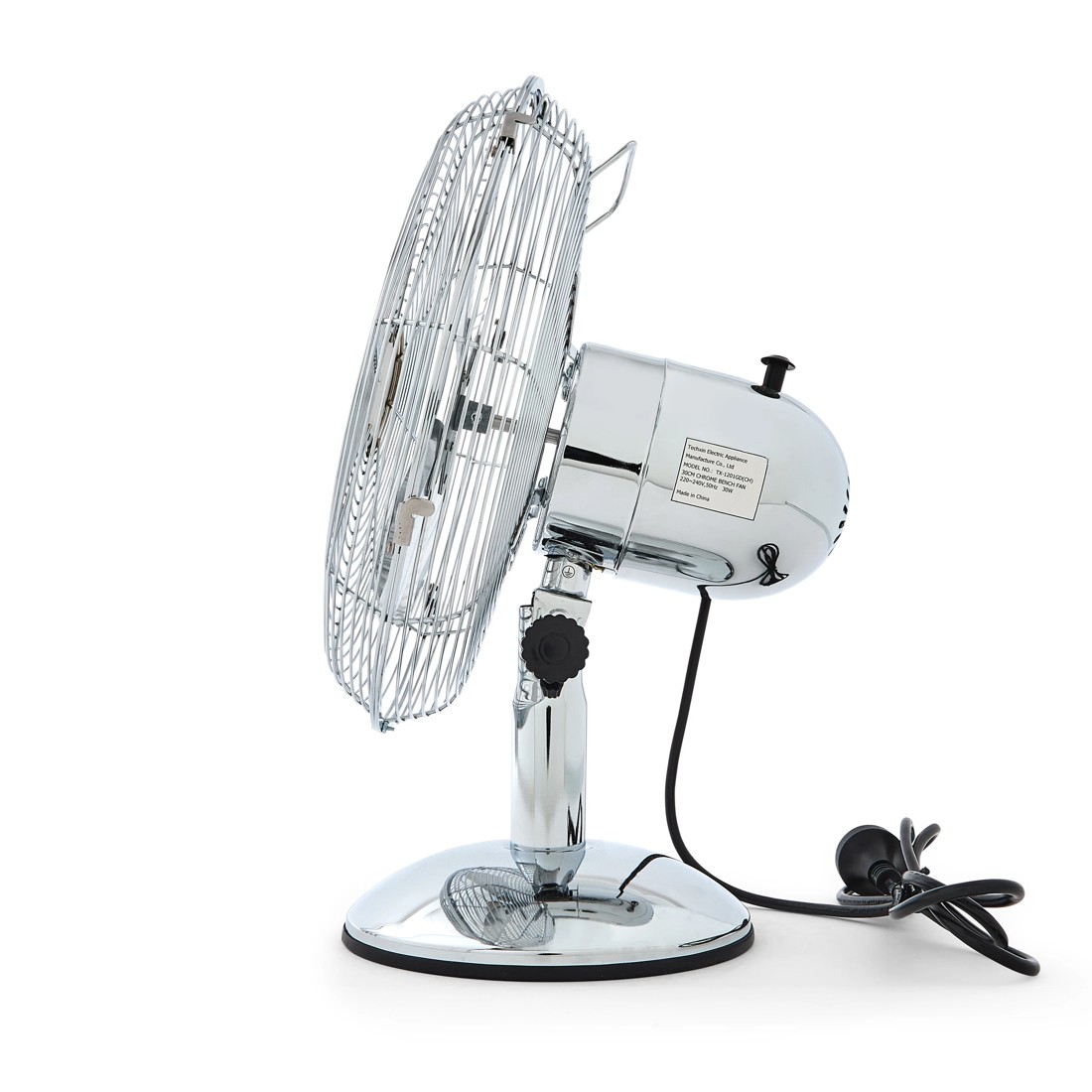 4 30cm Chrome Bench Fan, 4 of 8