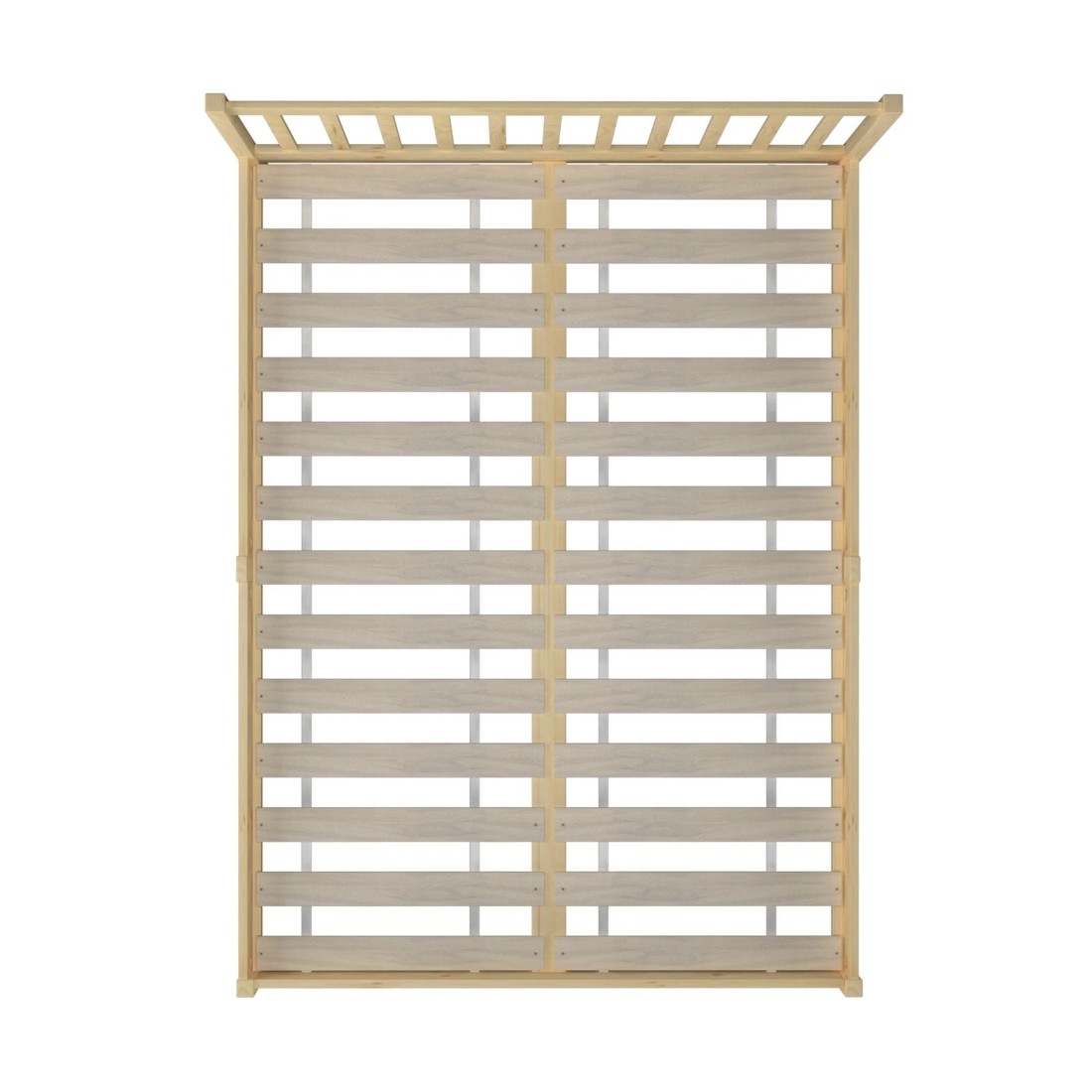 6 Oikiture Bed Frame Double Size Wooden Timber Platform Bedroom
 - Natural, 6 of 10