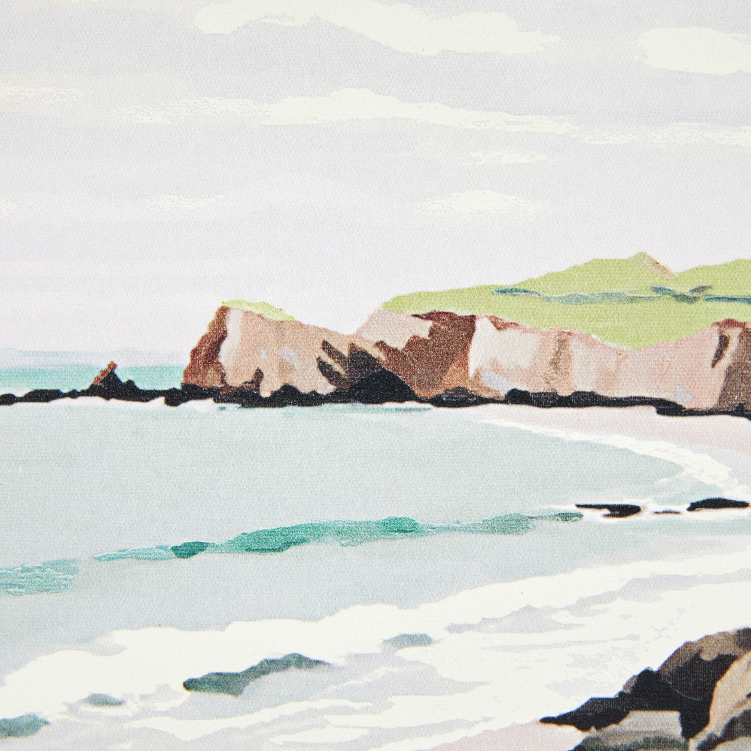 4 At The Beach Framed Canvas -25cm x 25cm, 4 of 6