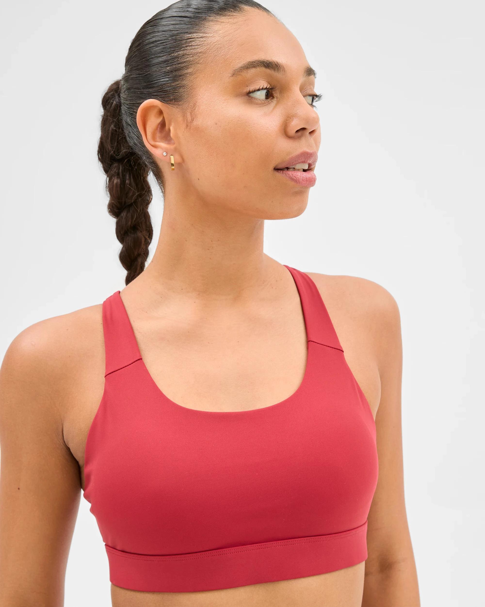 3 Target Active Infinity Medium Impact Crop Top SIENNA, 3 of 5