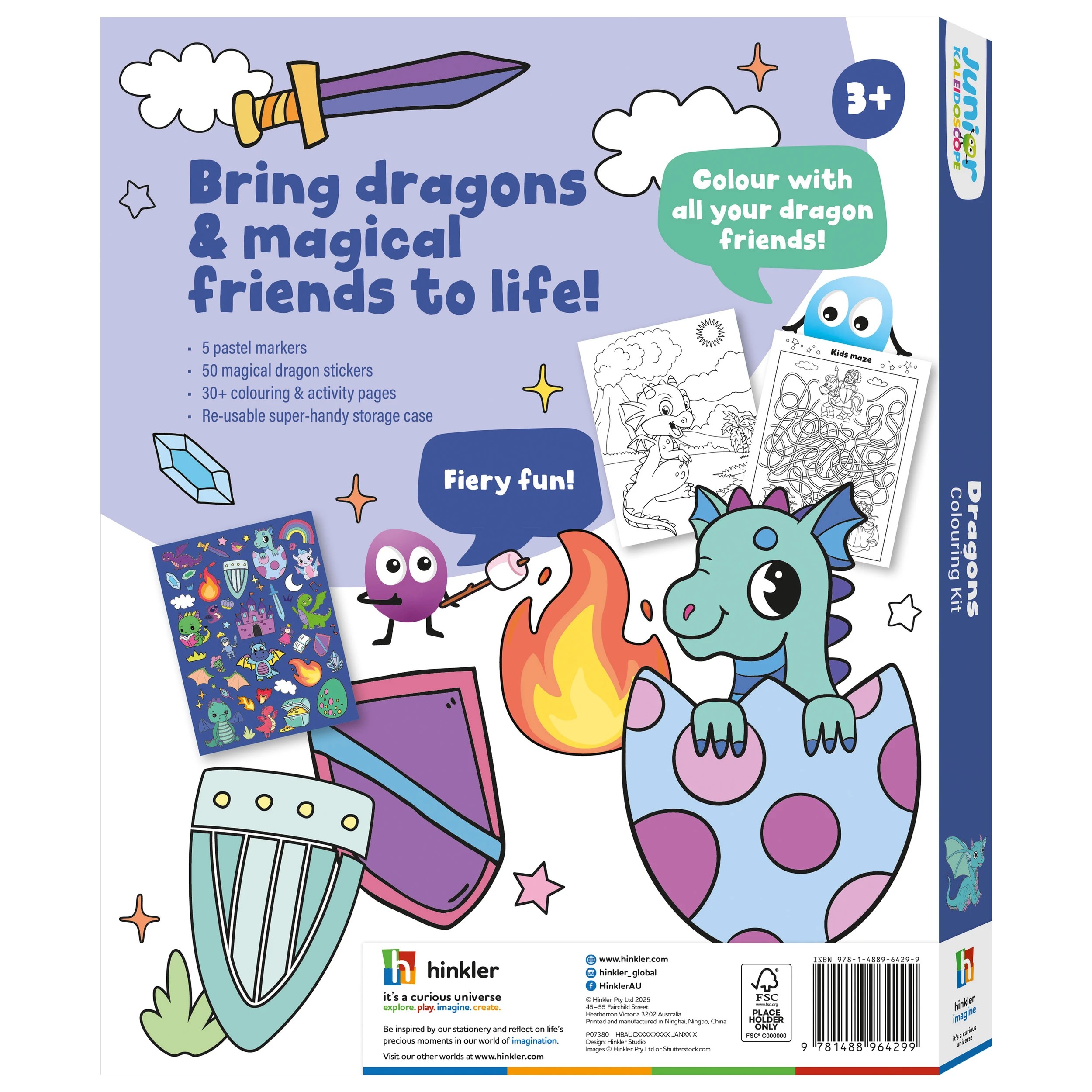 5 Junior Kaleidoscope: Dragons Colouring Kit - Book, 5 of 5