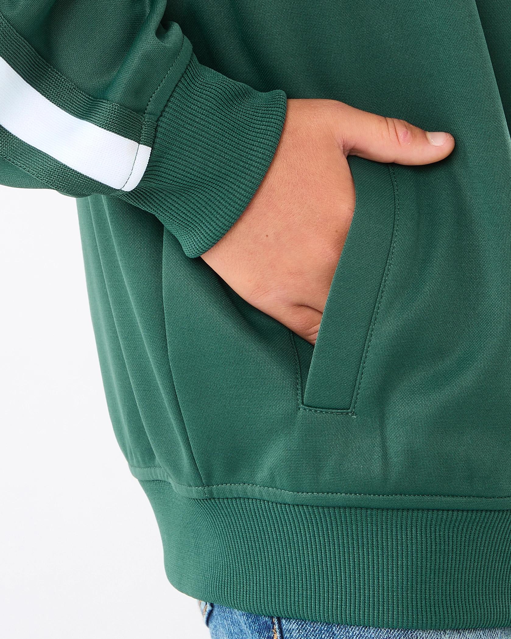 6 Tricot Zip Through Sweatshirt Grn Globe, 6 of 9