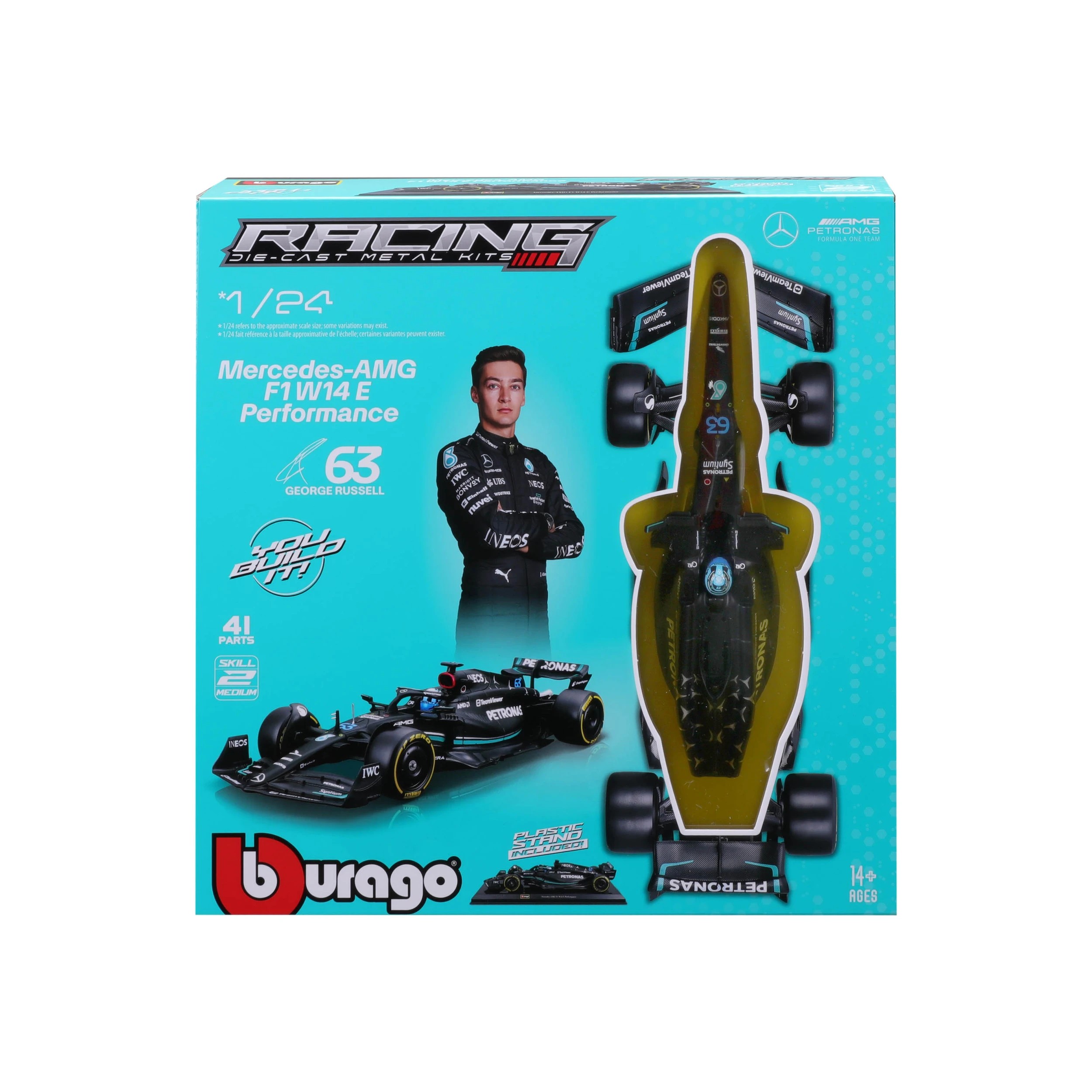 6 Bburago 1:24 F1 Model Kit - Assorted, 6 of 10