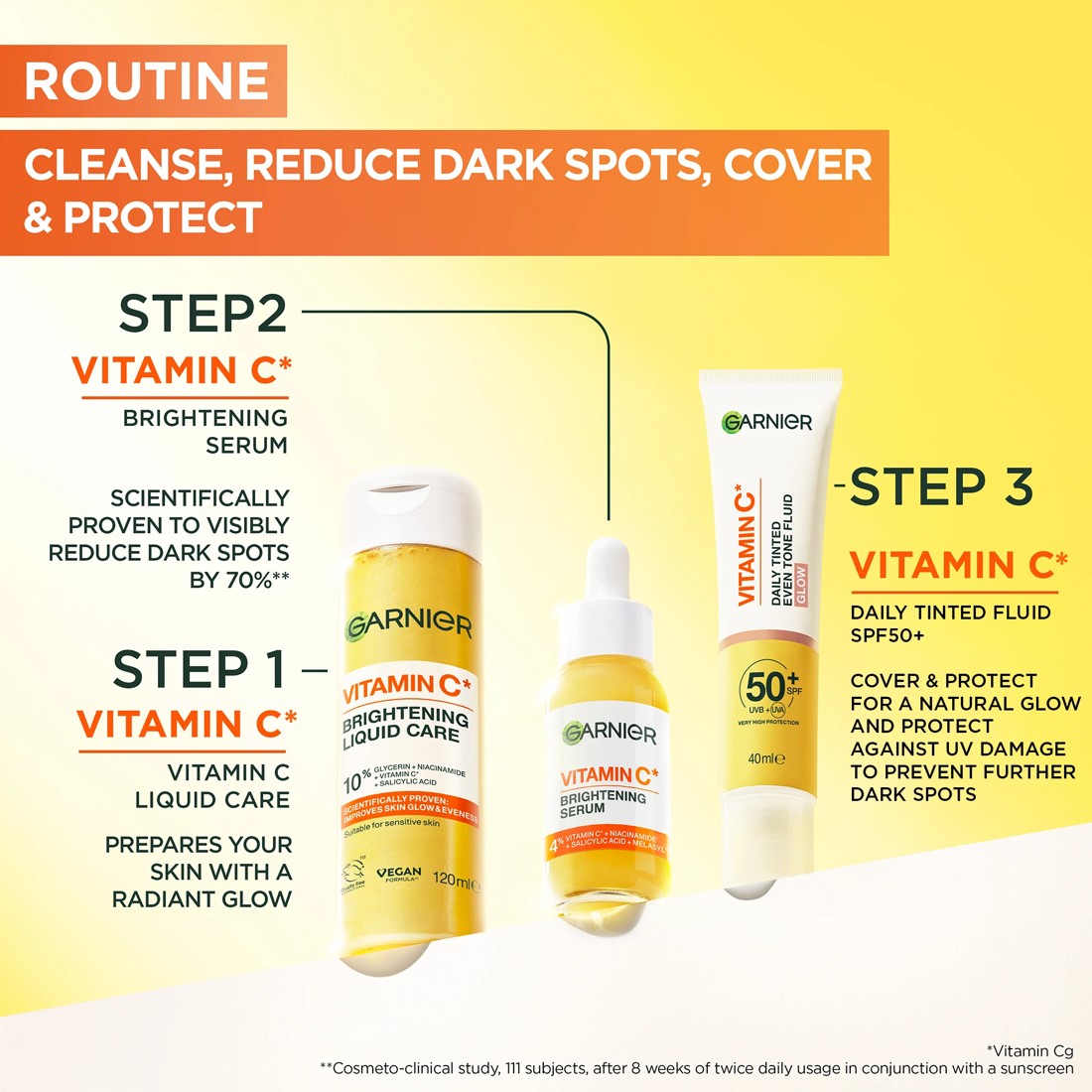 5 Garnier Vitamin C Brightening Liquid Care 120ml - 10% Vitamin C, Glycerin, Niacinamide and Salicylic Acid, 5 of 5