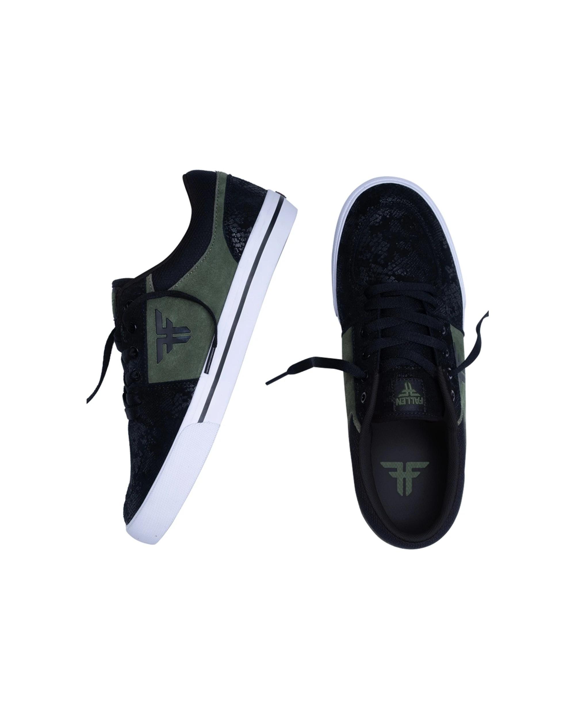 3 Fallen Footwear Men Patriot Classic Cupsole Skate Sneaker Cupsole FLX Tech BLACK/FOREST/SNAKE, 3 of 5
