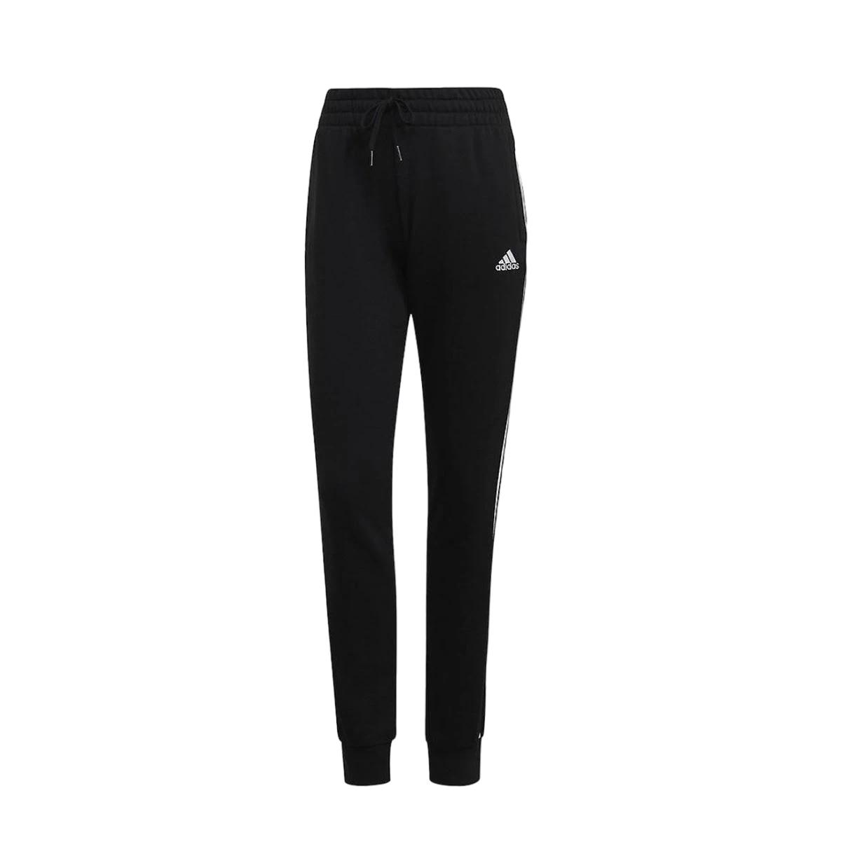 1 Adidas 5 Pack Womens Essentials French Terry Logo 3-Stripes Pants BLACK, 1 of 7